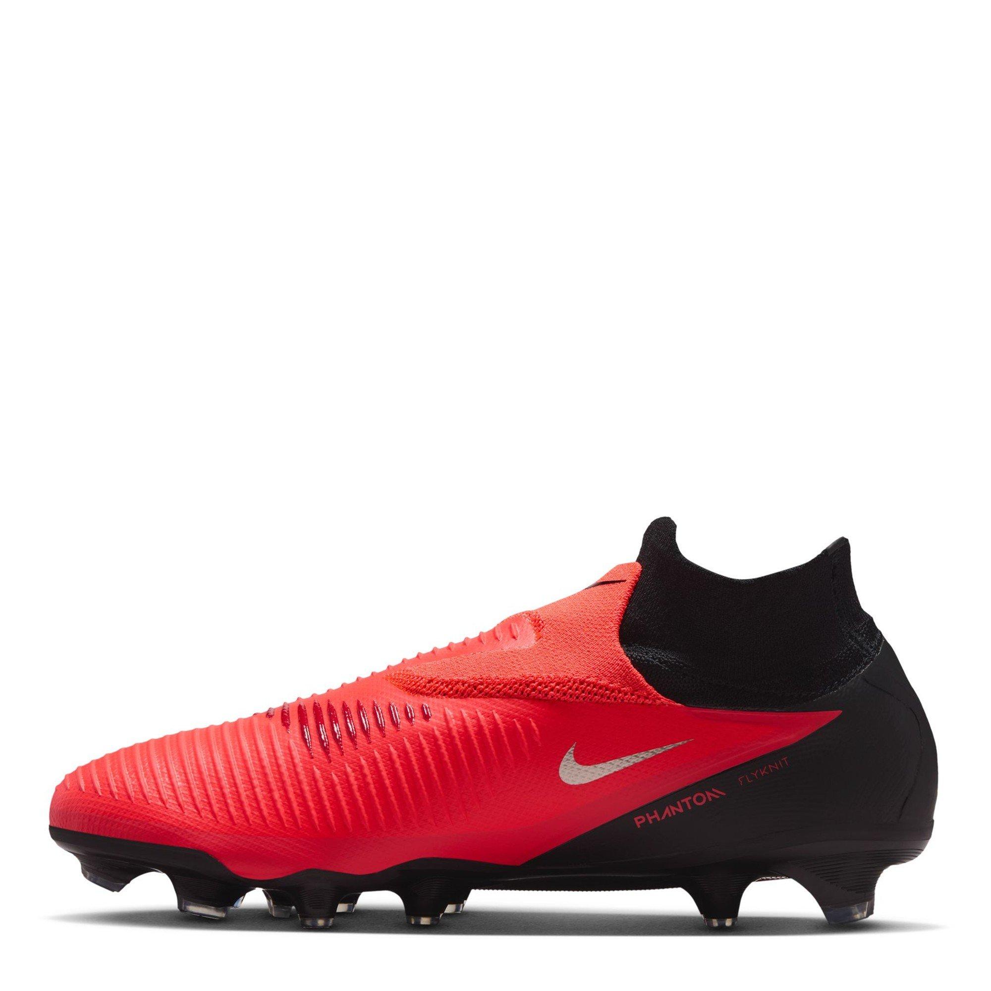 Red/Black - Nike - Phantom High 6 Pro Adults Firm Ground Football Boots - 2