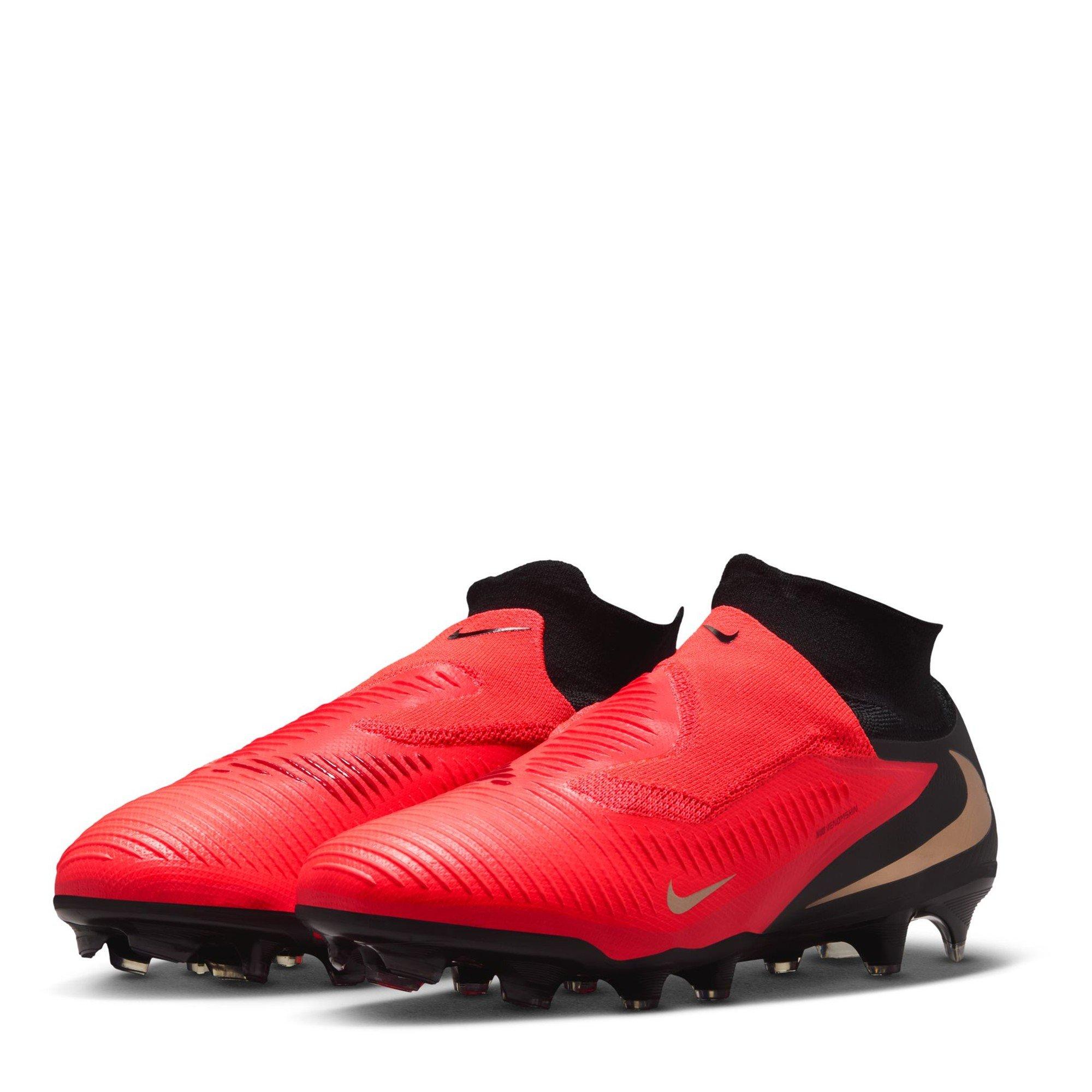 Red/Black - Nike - Phantom High 6 Pro Adults Firm Ground Football Boots - 4