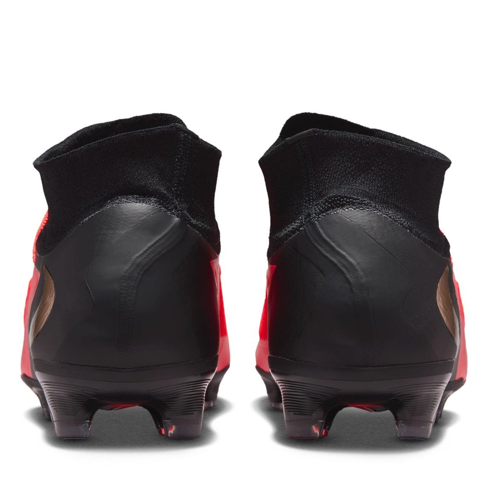 Red/Black - Nike - Phantom High 6 Pro Adults Firm Ground Football Boots - 5