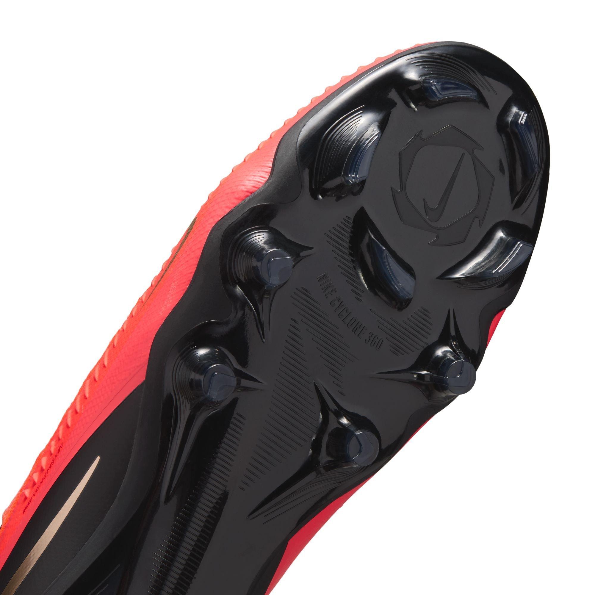 Red/Black - Nike - Phantom High 6 Pro Adults Firm Ground Football Boots - 7