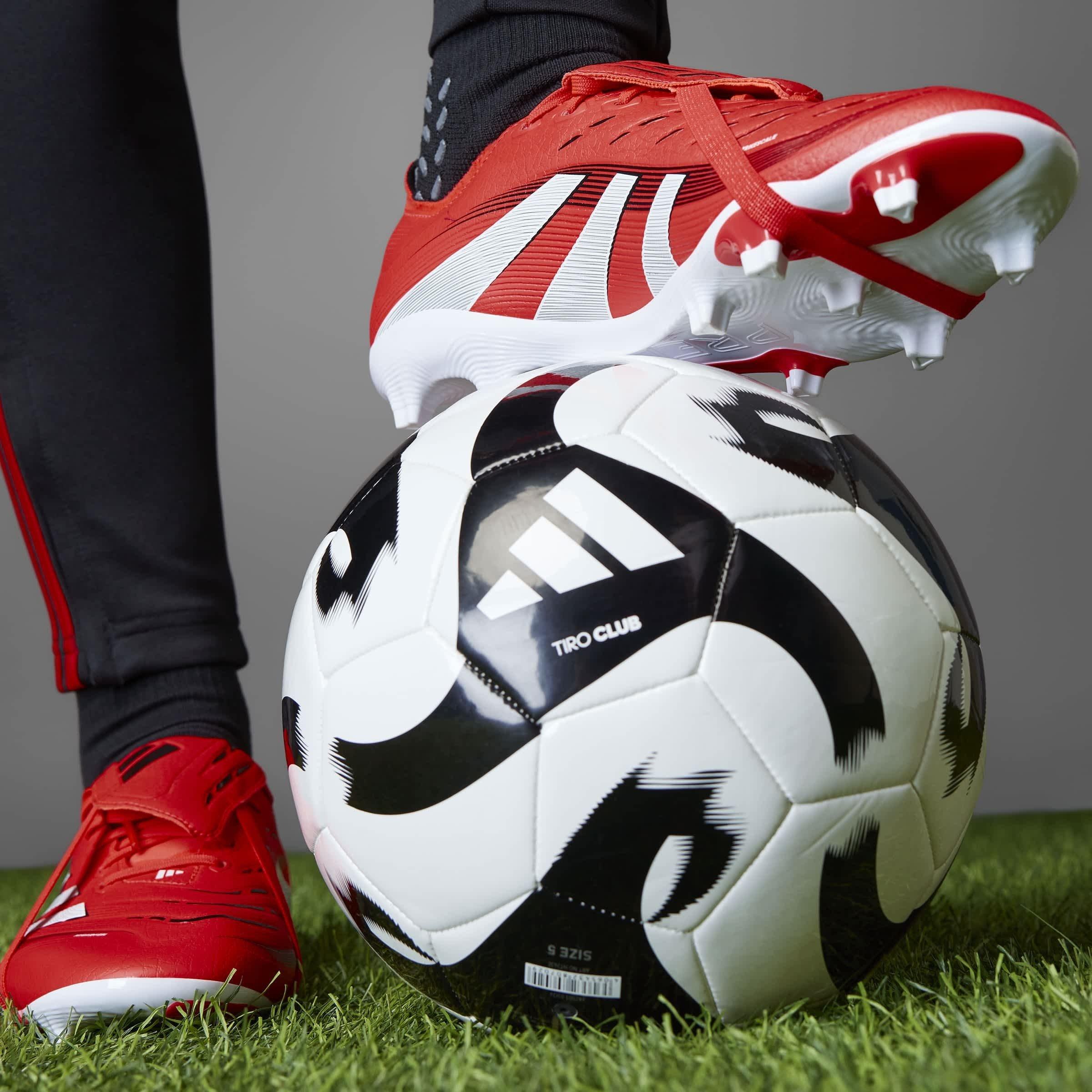 Red/White/Black - adidas - Predator League Fold-Over Tongue Firm Ground Boots - 14