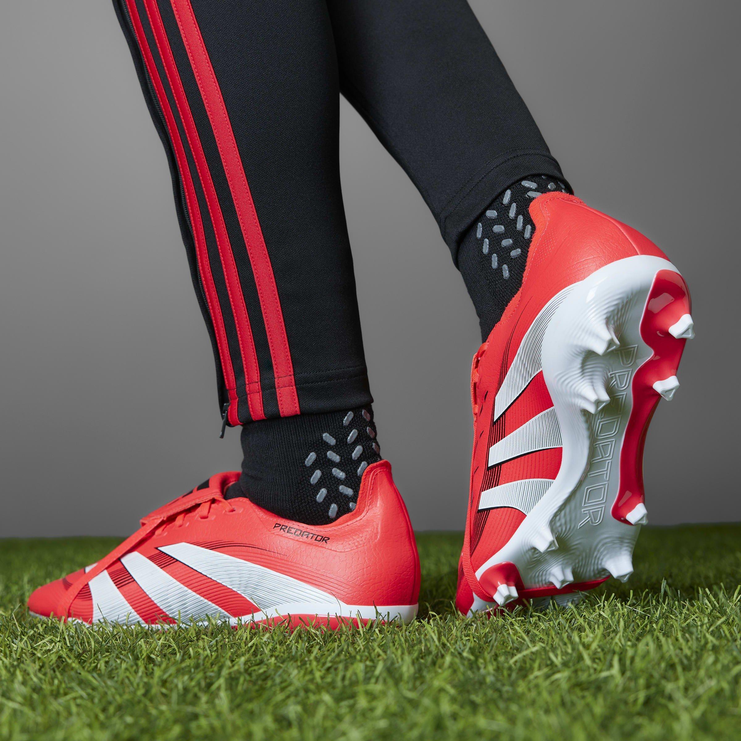 Red/White/Black - adidas - Predator League Fold-Over Tongue Firm Ground Boots - 16