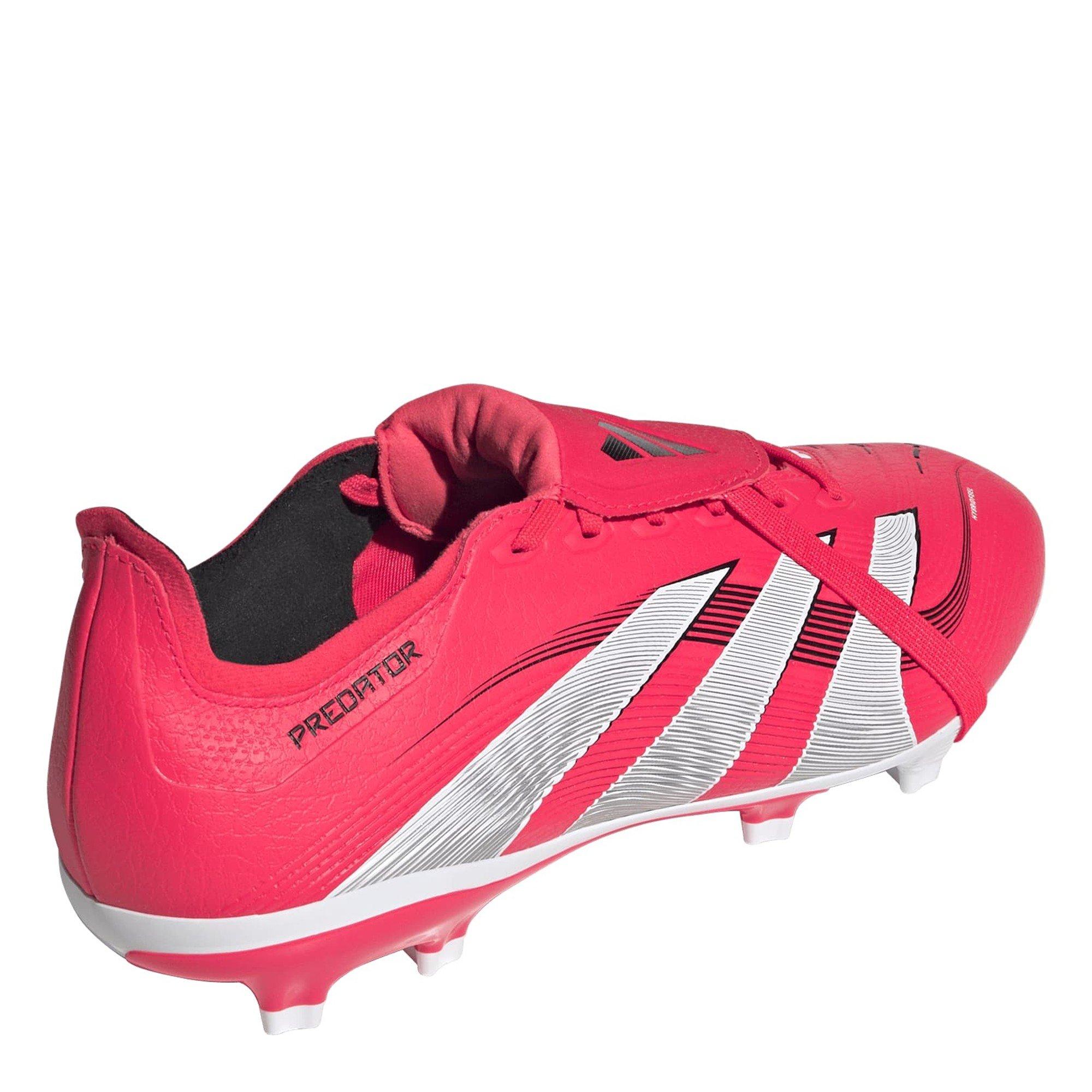 Red/White/Black - adidas - Predator League Fold-Over Tongue Firm Ground Boots - 5