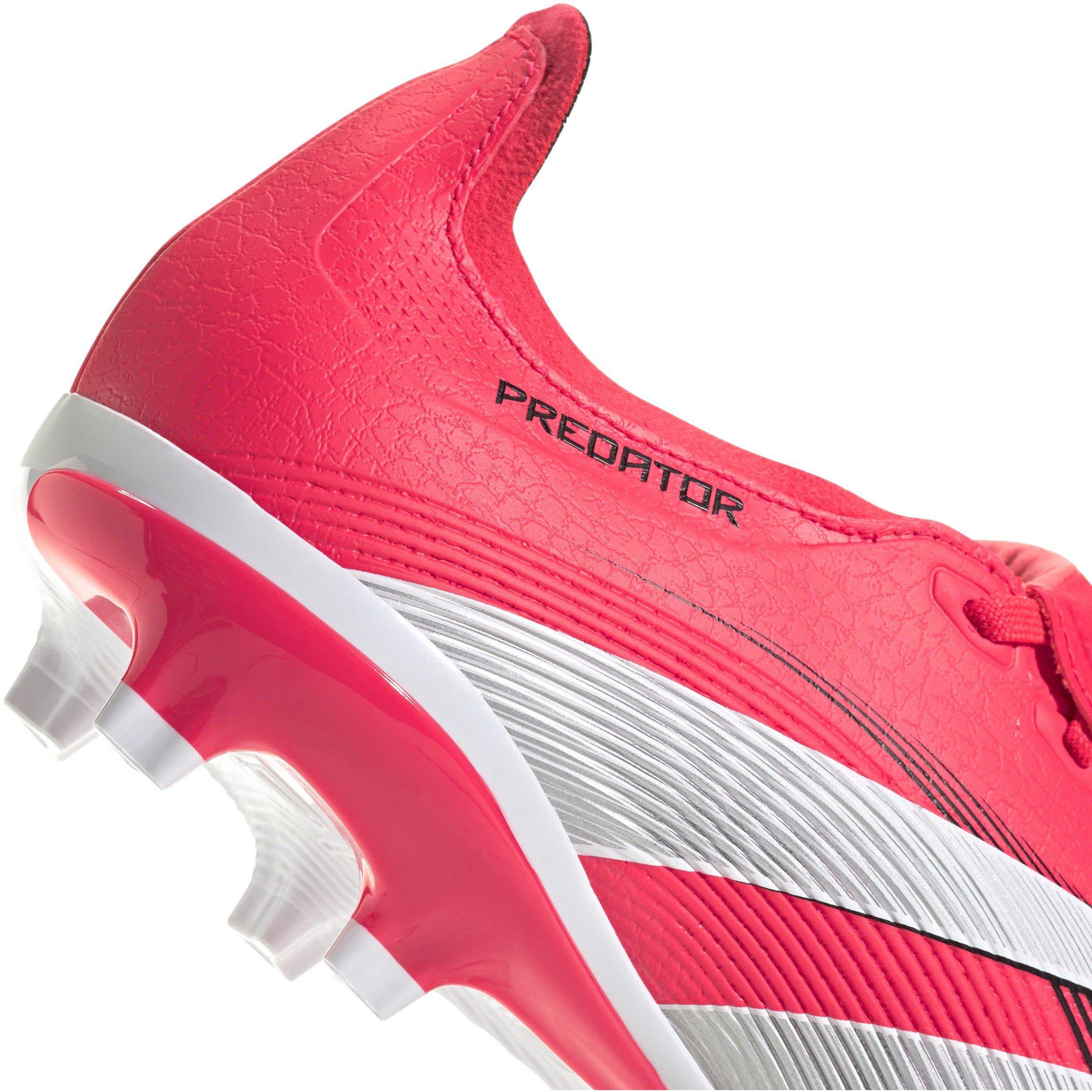 Red/White/Black - adidas - Predator League Fold-Over Tongue Firm Ground Boots - 9