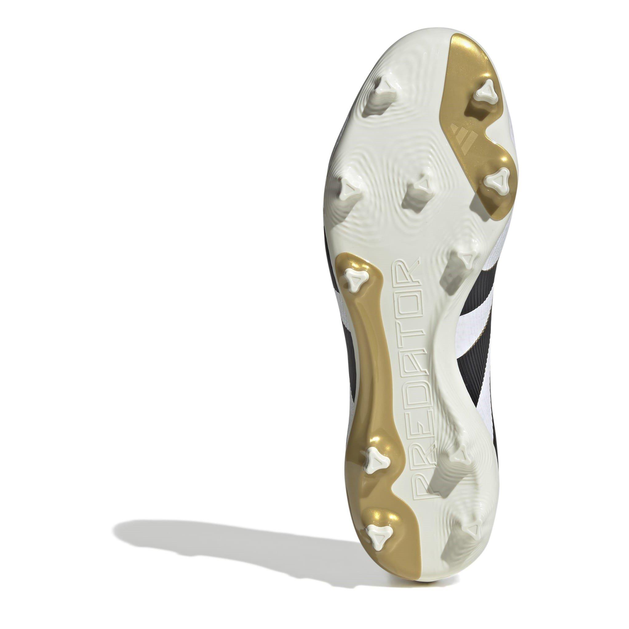 White/Blk/Gold - adidas - Predator League Firm Ground Football Boots - 6