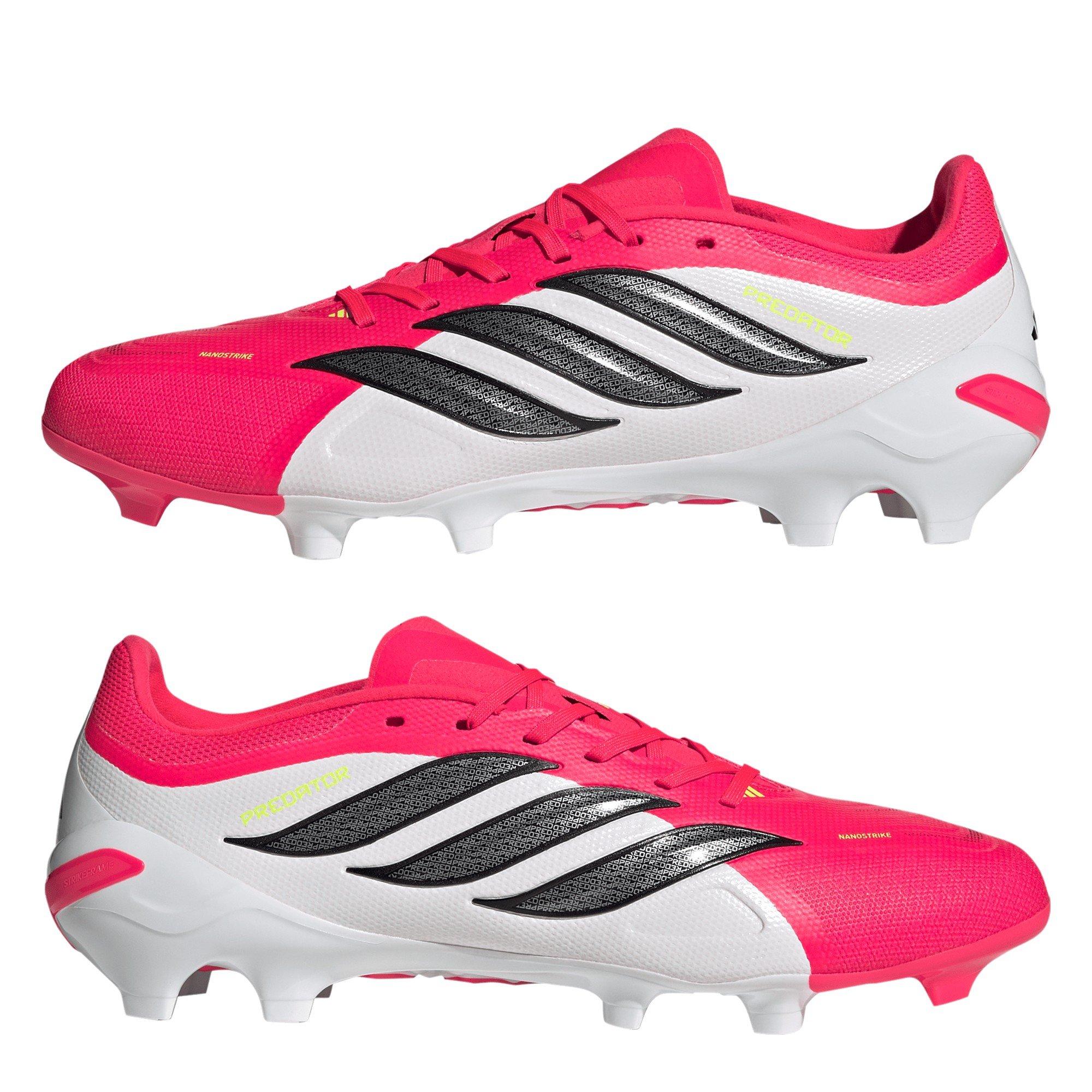 Red/Black/White - adidas - Predator League Firm Ground Football Boots - 9