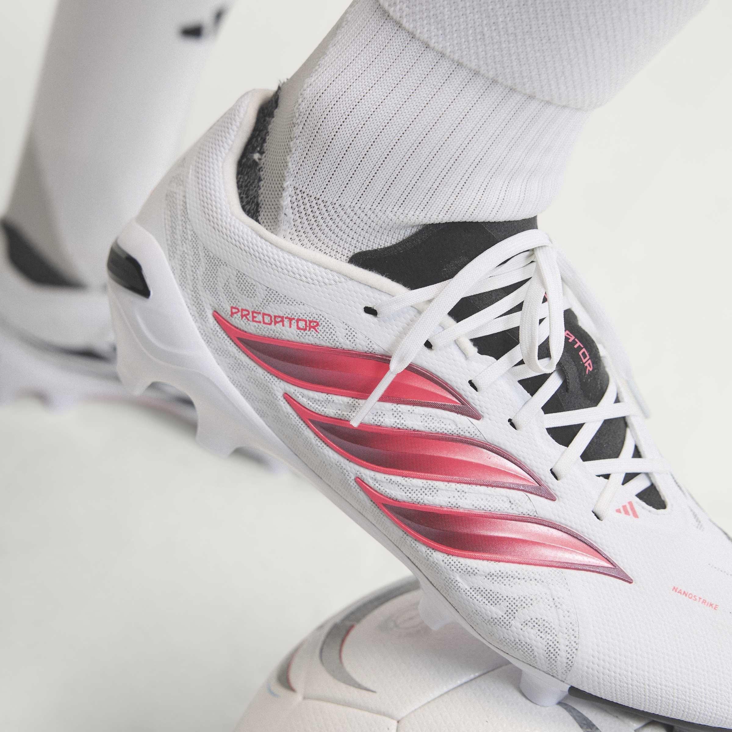 White/Solar/Blk - adidas - Predator League Firm Ground Football Boots - 14