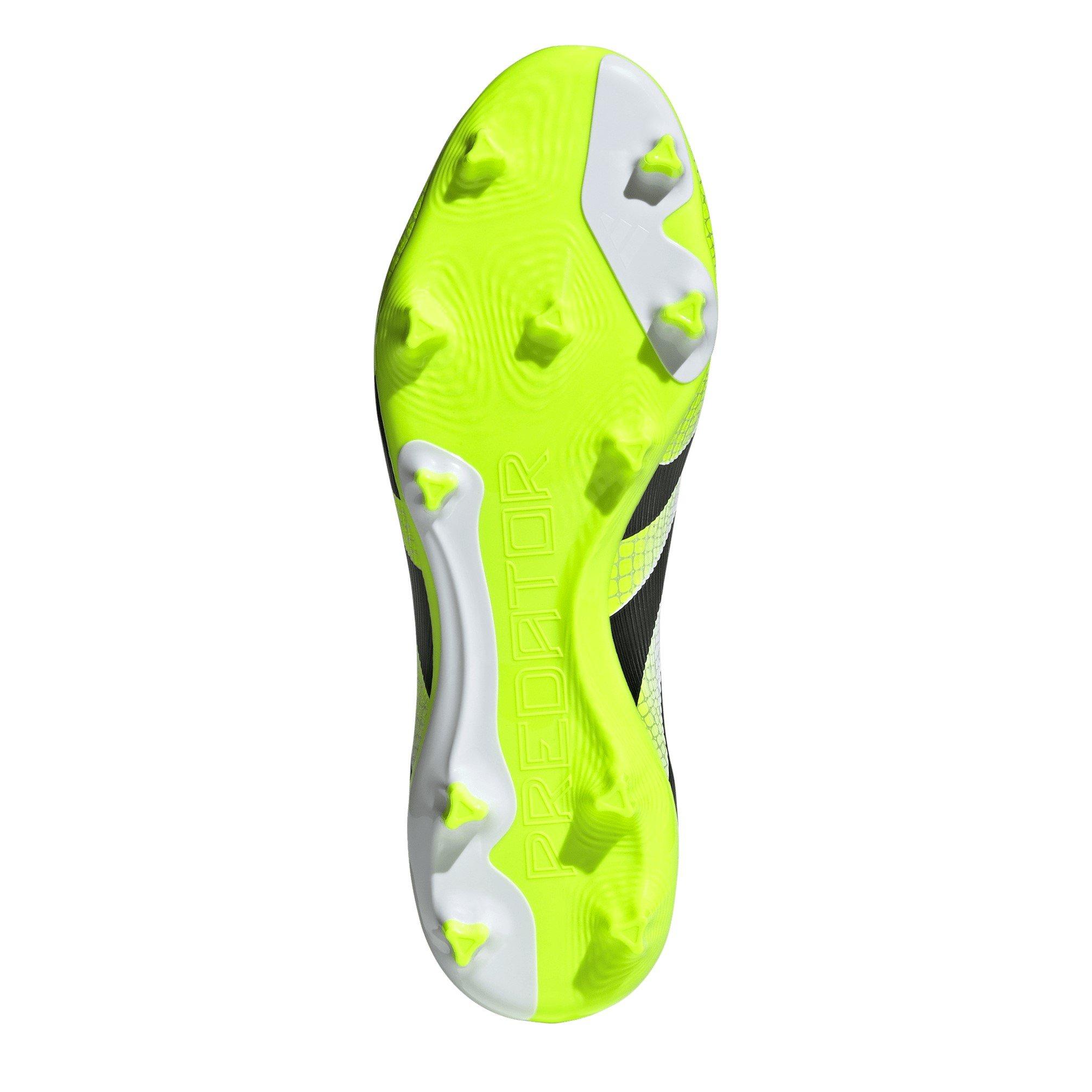 White/Blk/Lemon - adidas - Predator League Firm Ground Football Boots - 6