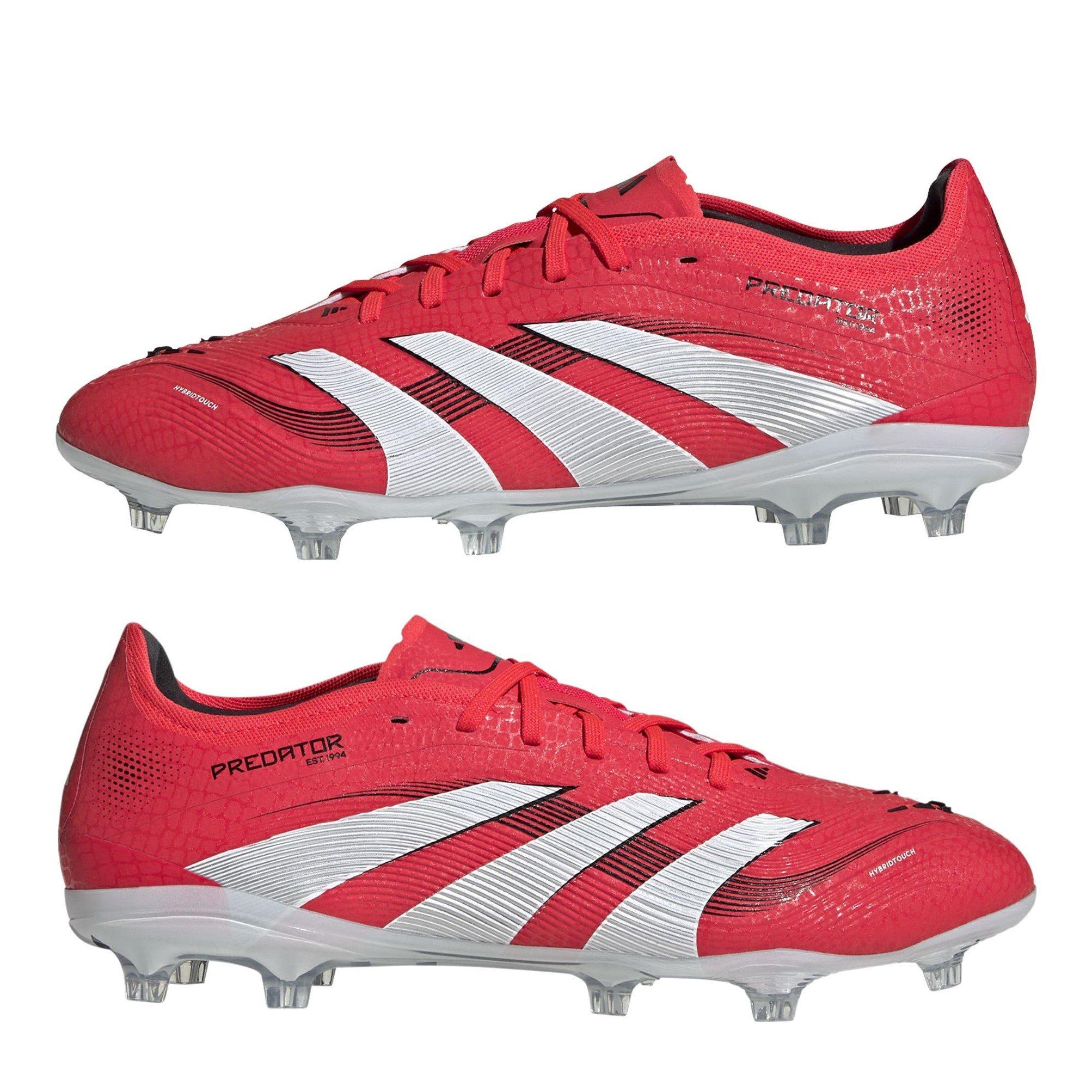 Red/White/Black - adidas - Predator Pro Firm Ground Football Boots - 9