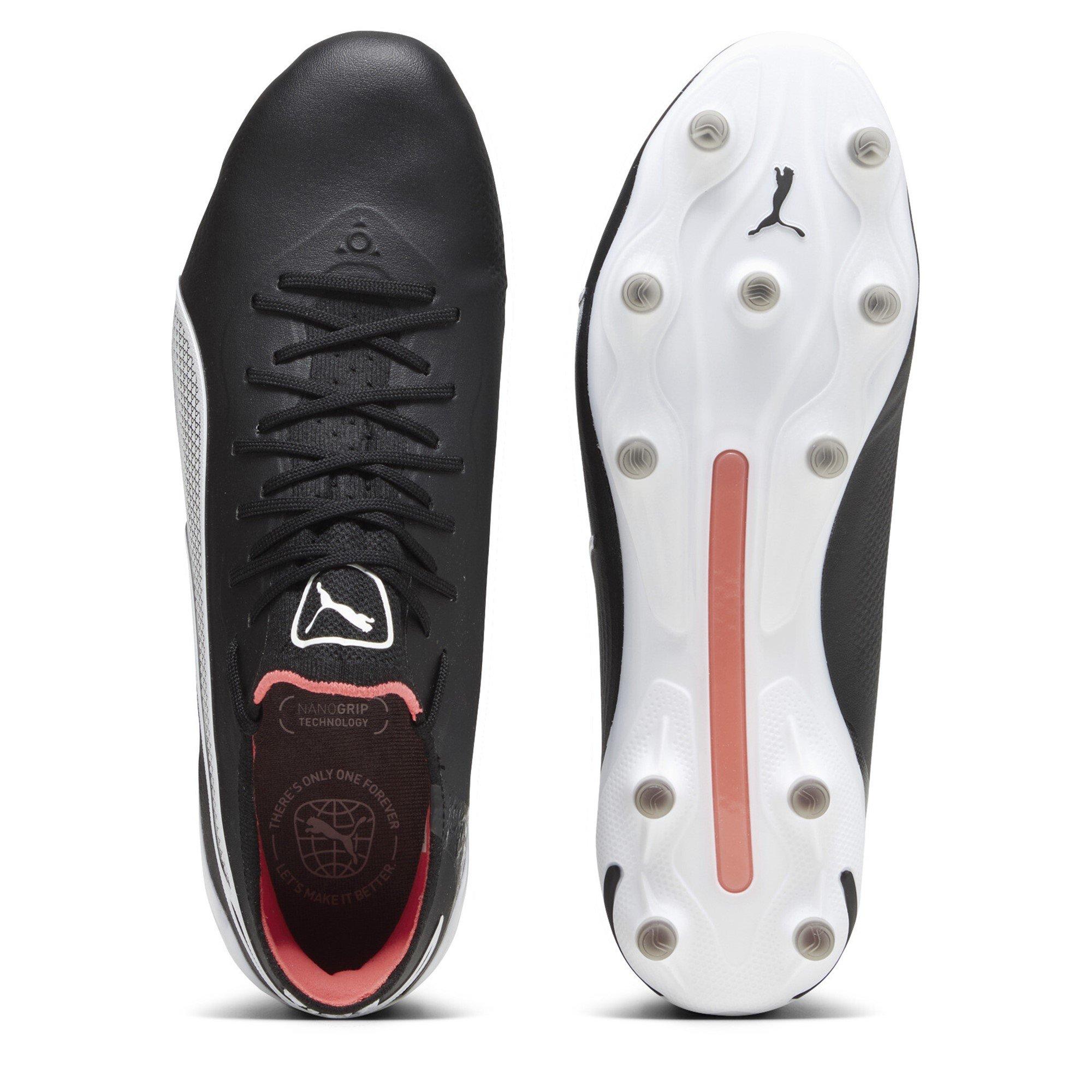 Black/White - Puma - King Ultimate Firm Ground Football Boots Adults - 4