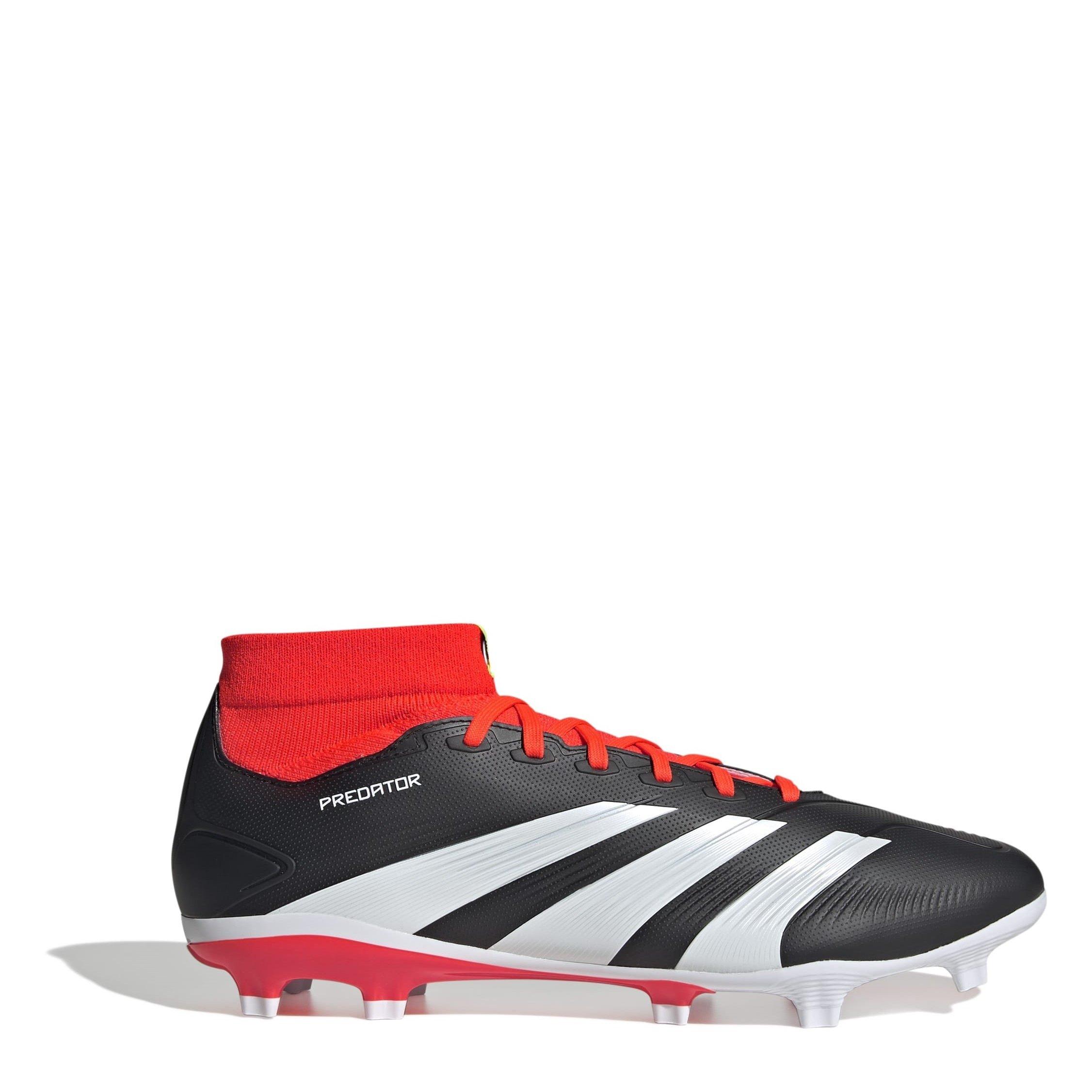 Black/White/Red - adidas - Predator 24 League Firm Ground Boots - 1