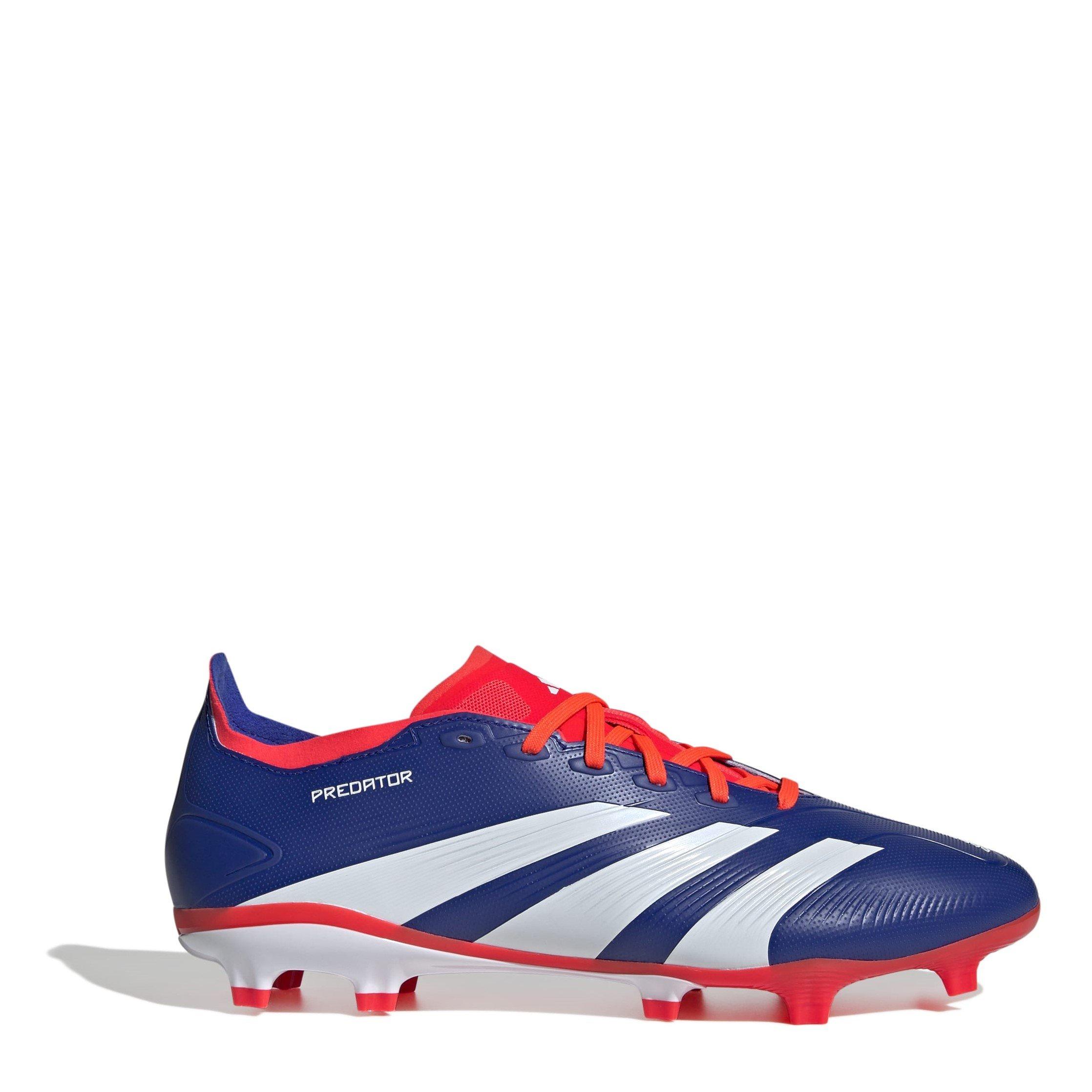 Adidas Men's Predator 24 League Firm Ground Boots - Blue/Wht/Red - 11 (46)