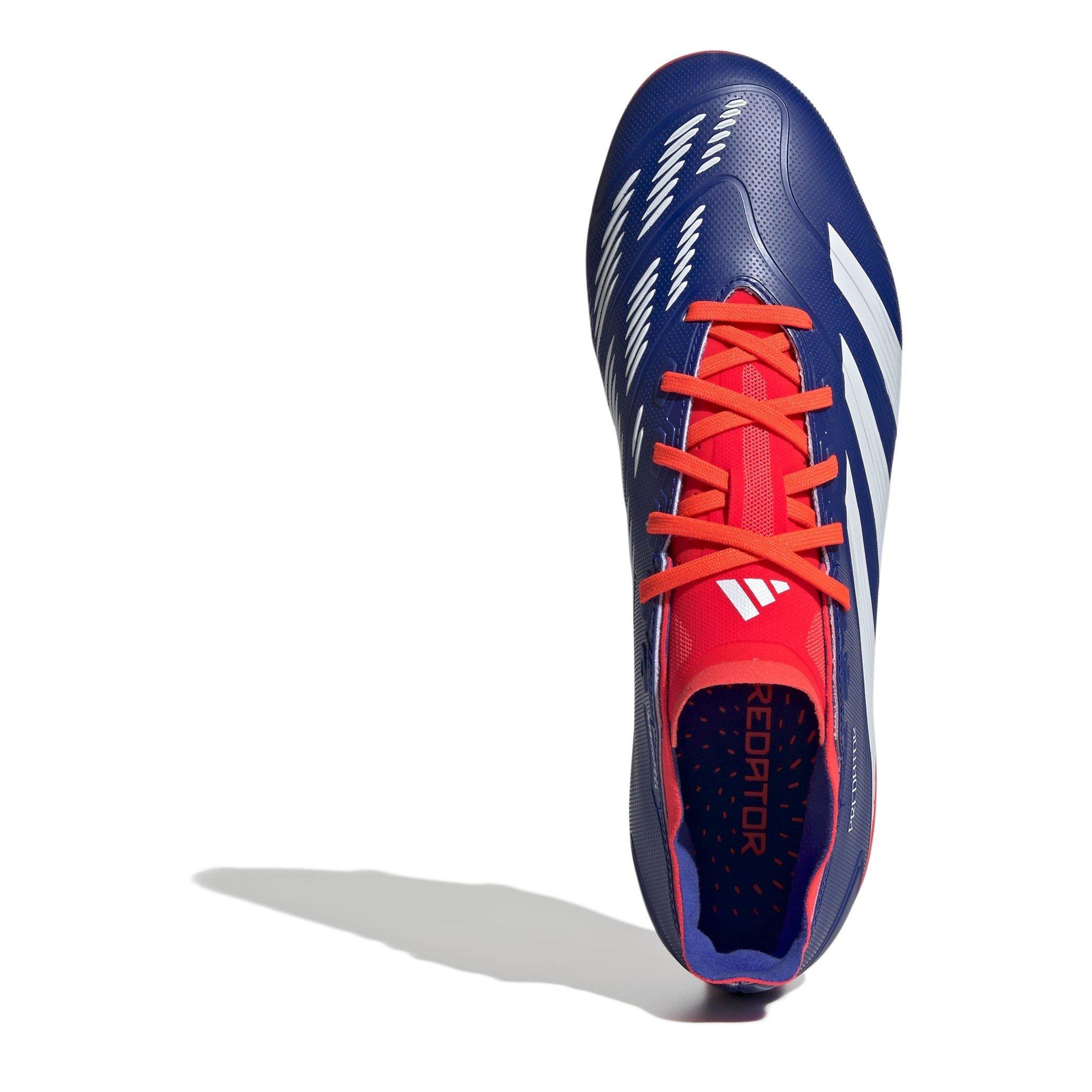 Blue/Wht/Red - adidas - Predator 24 League Firm Ground Boots - 5