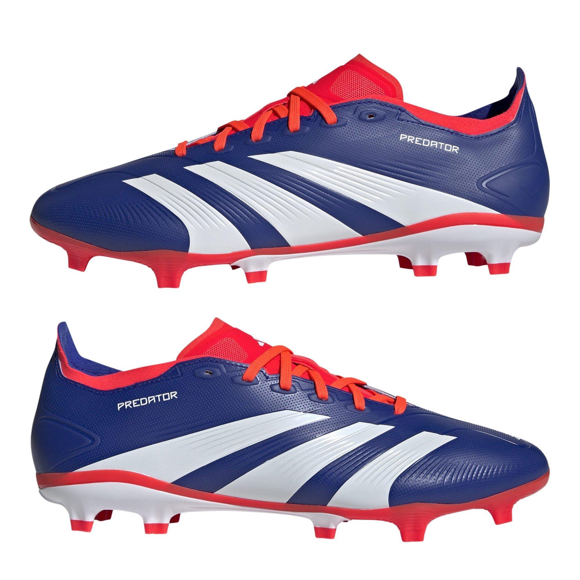 Blue/Wht/Red - adidas - Predator 24 League Firm Ground Boots - 9
