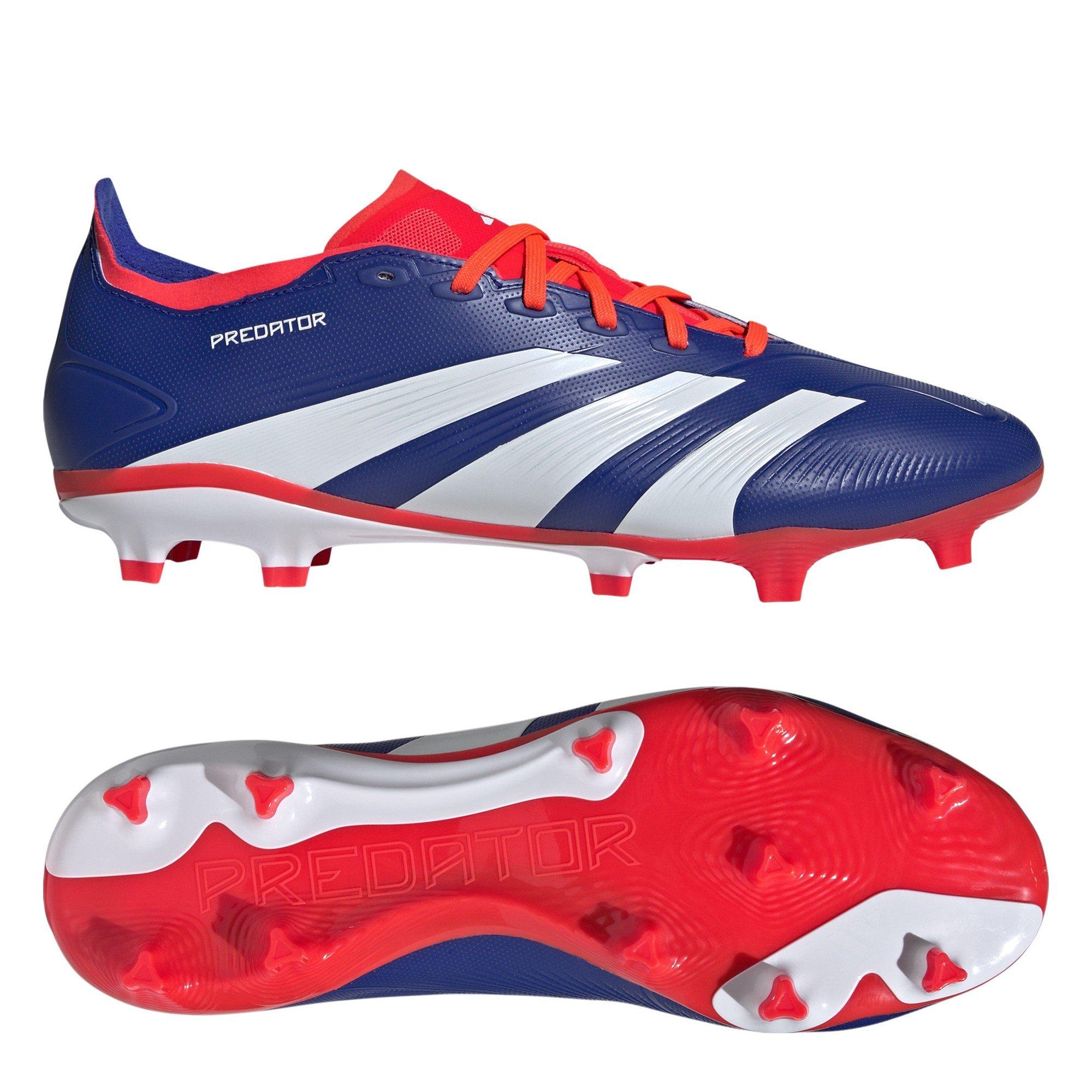 Blue/Wht/Red - adidas - Predator 24 League Firm Ground Boots - 10