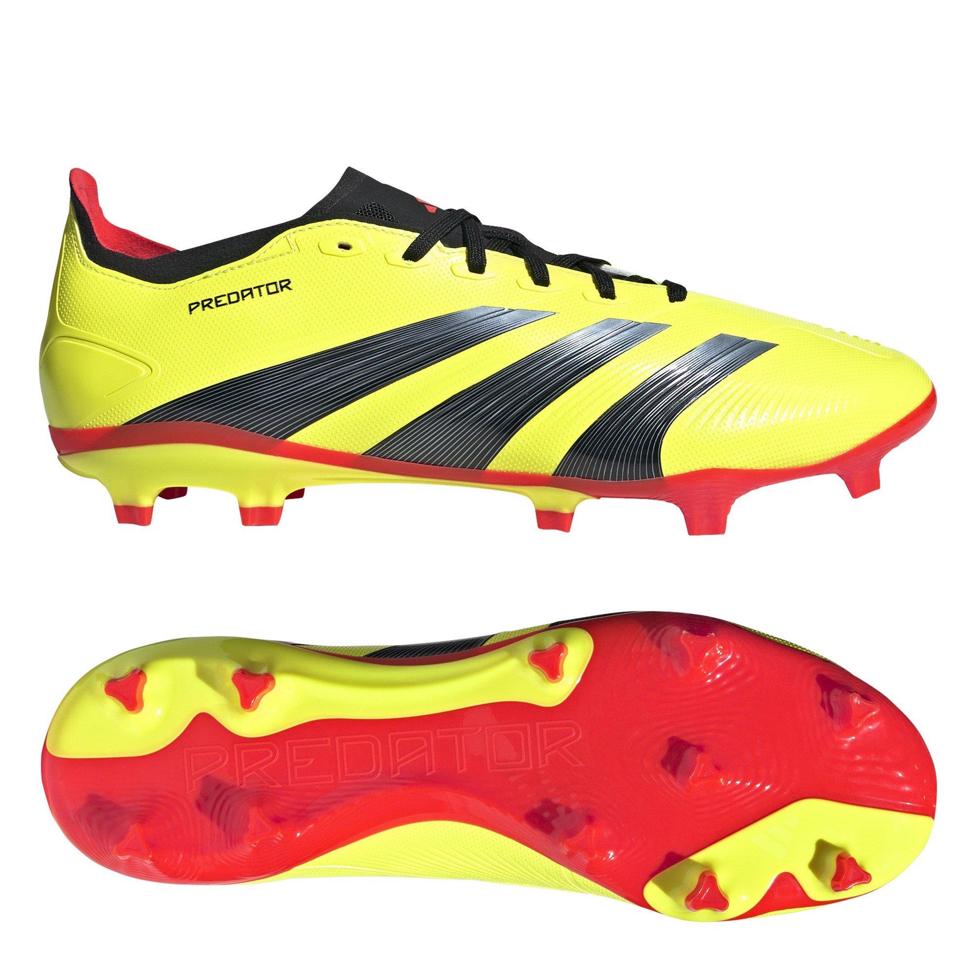 Gul/Sort/Rød - adidas - 24 adidas Predator League Firm Ground Football Boots - 11