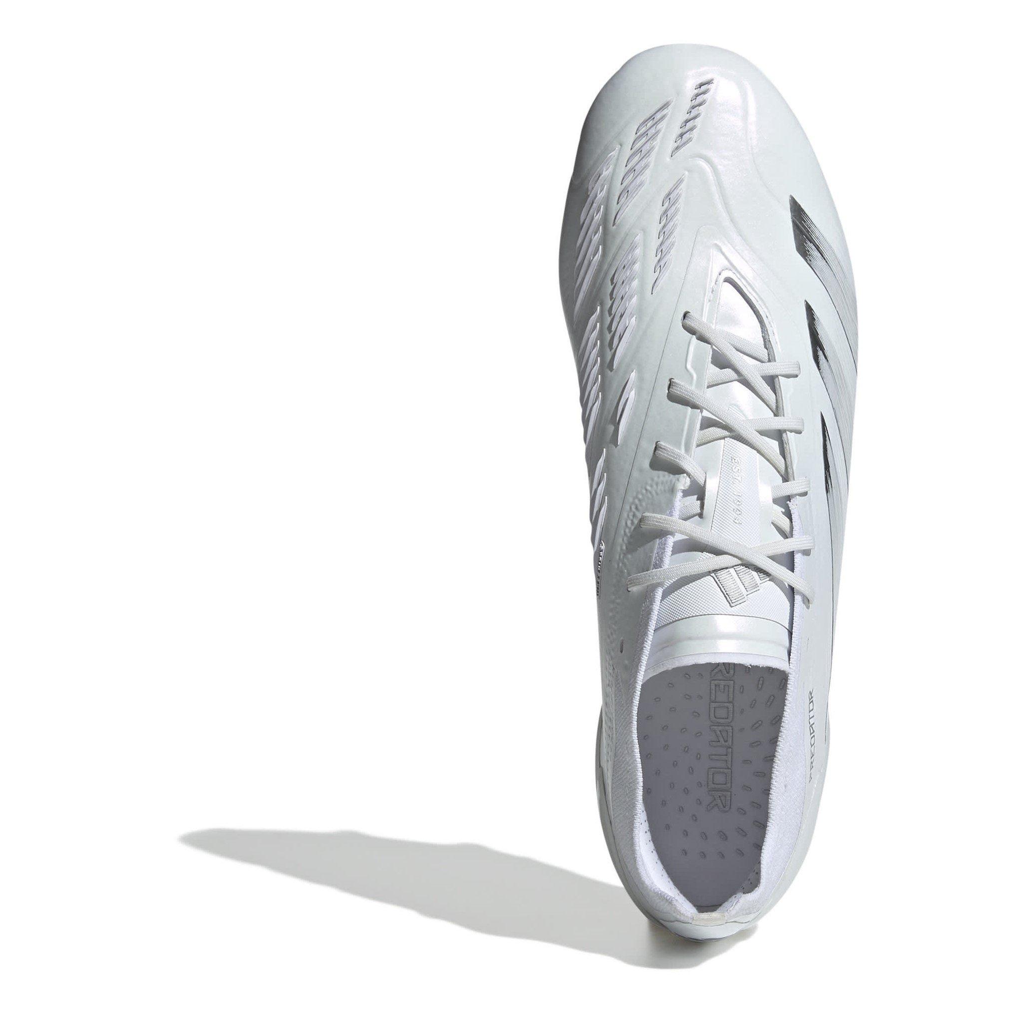 White/Silver - adidas - Predator 24 Elite Low Firm Ground Football Boots - 5