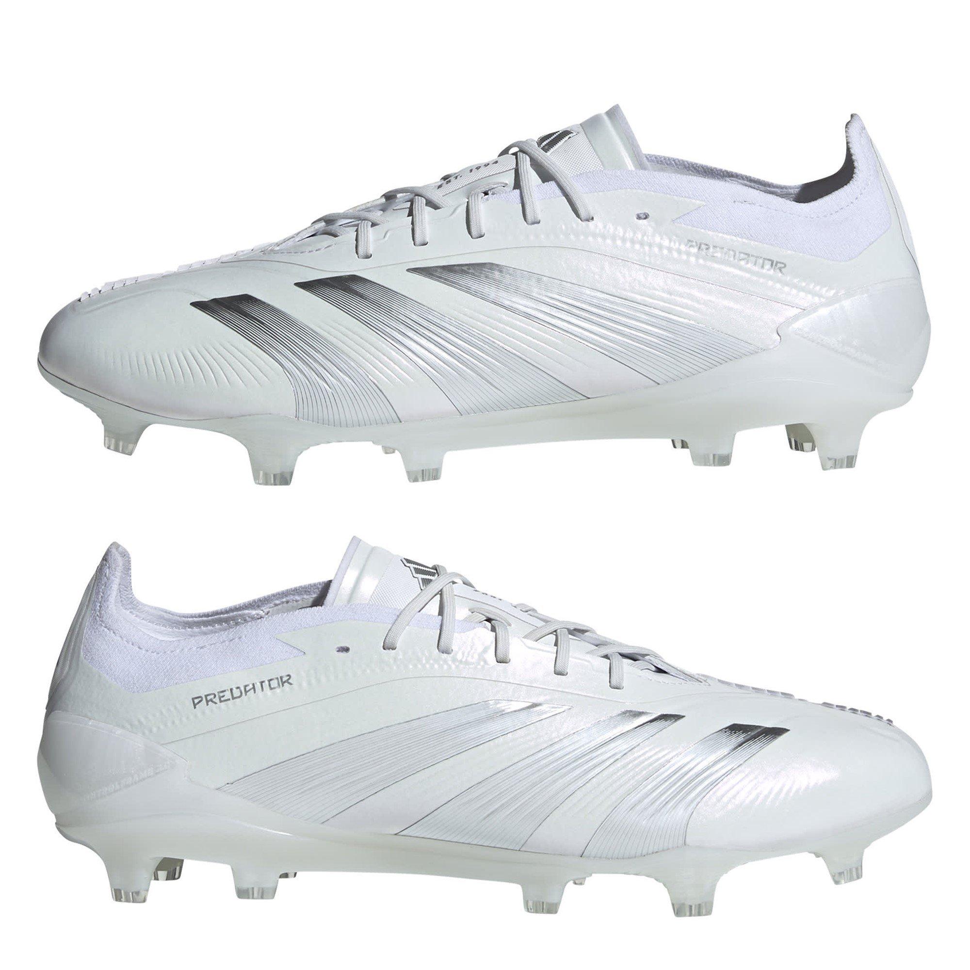 White/Silver - adidas - Predator 24 Elite Low Firm Ground Football Boots - 9