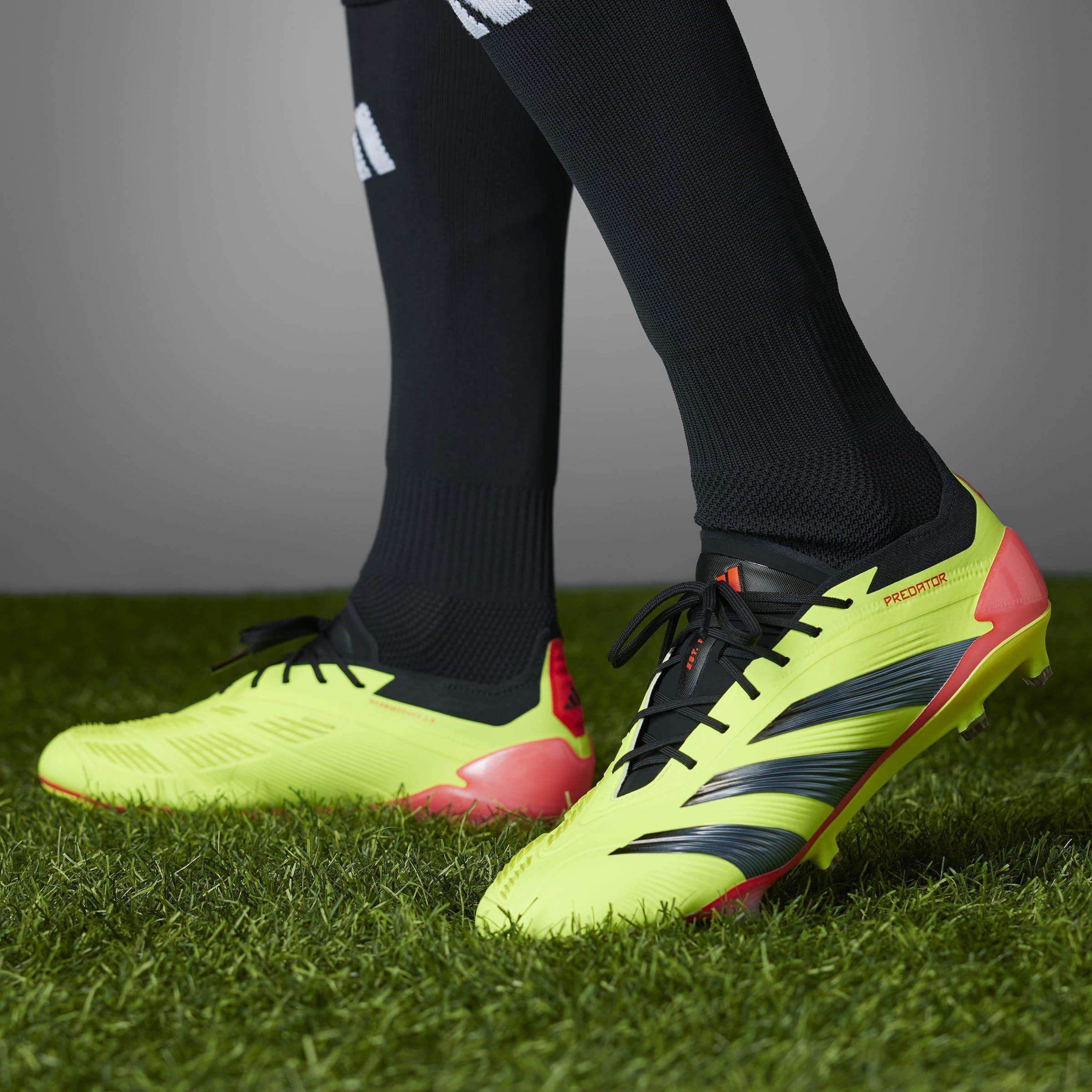 Jaune/Noir/Rouge - adidas - Predator 24 Elite Low Firm Ground Football Boots - 11