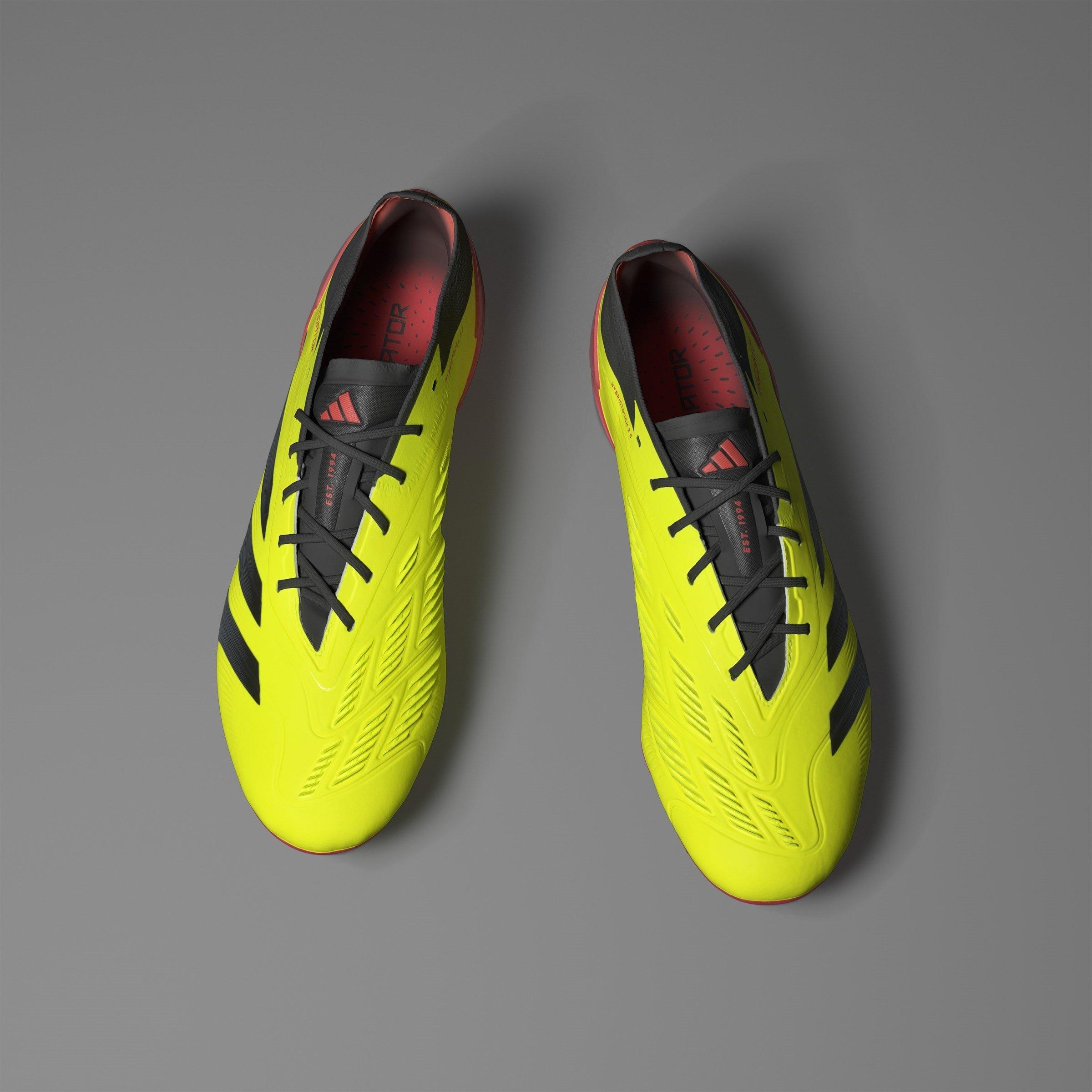 Jaune/Noir/Rouge - adidas - Predator 24 Elite Low Firm Ground Football Boots - 13