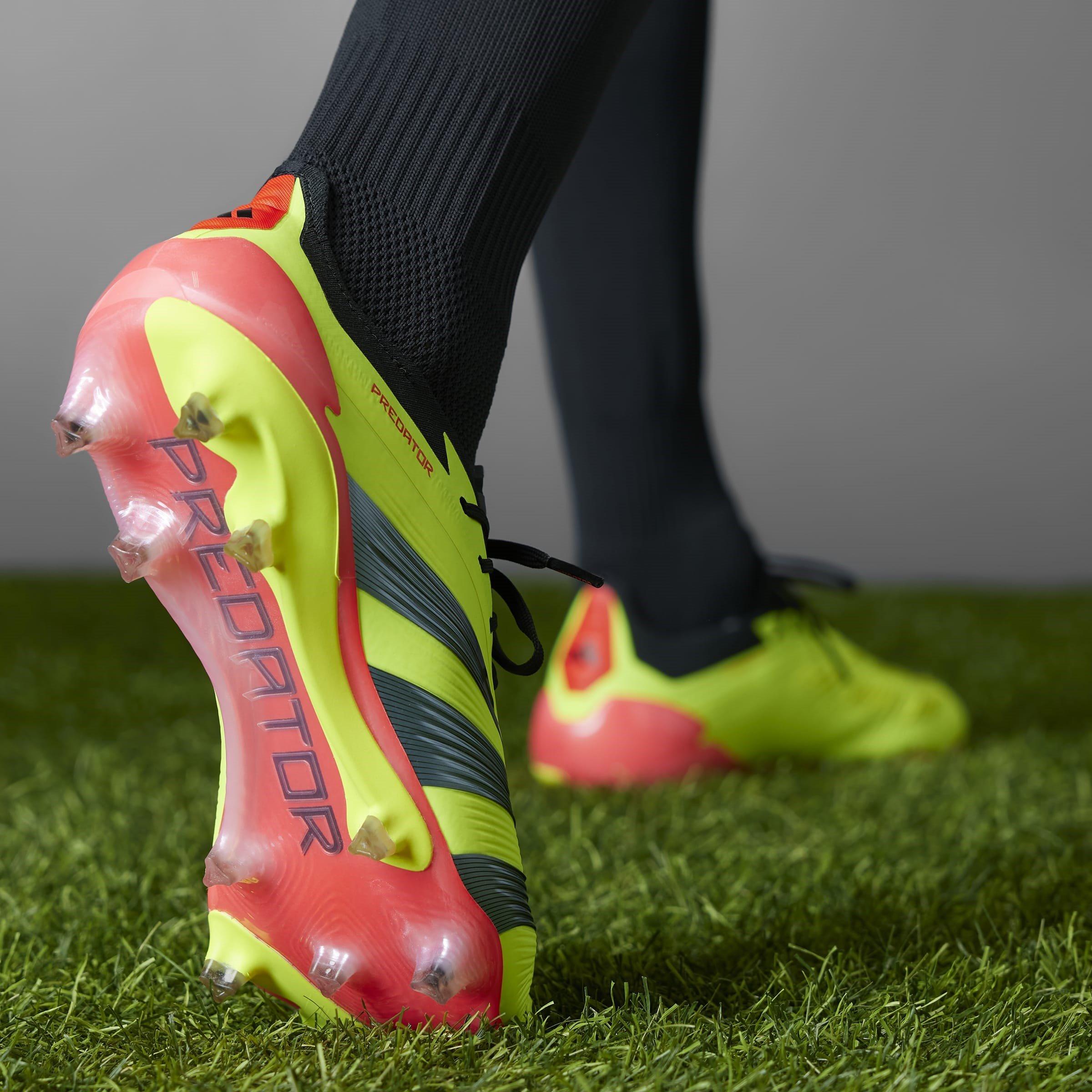 Jaune/Noir/Rouge - adidas - Predator 24 Elite Low Firm Ground Football Boots - 16