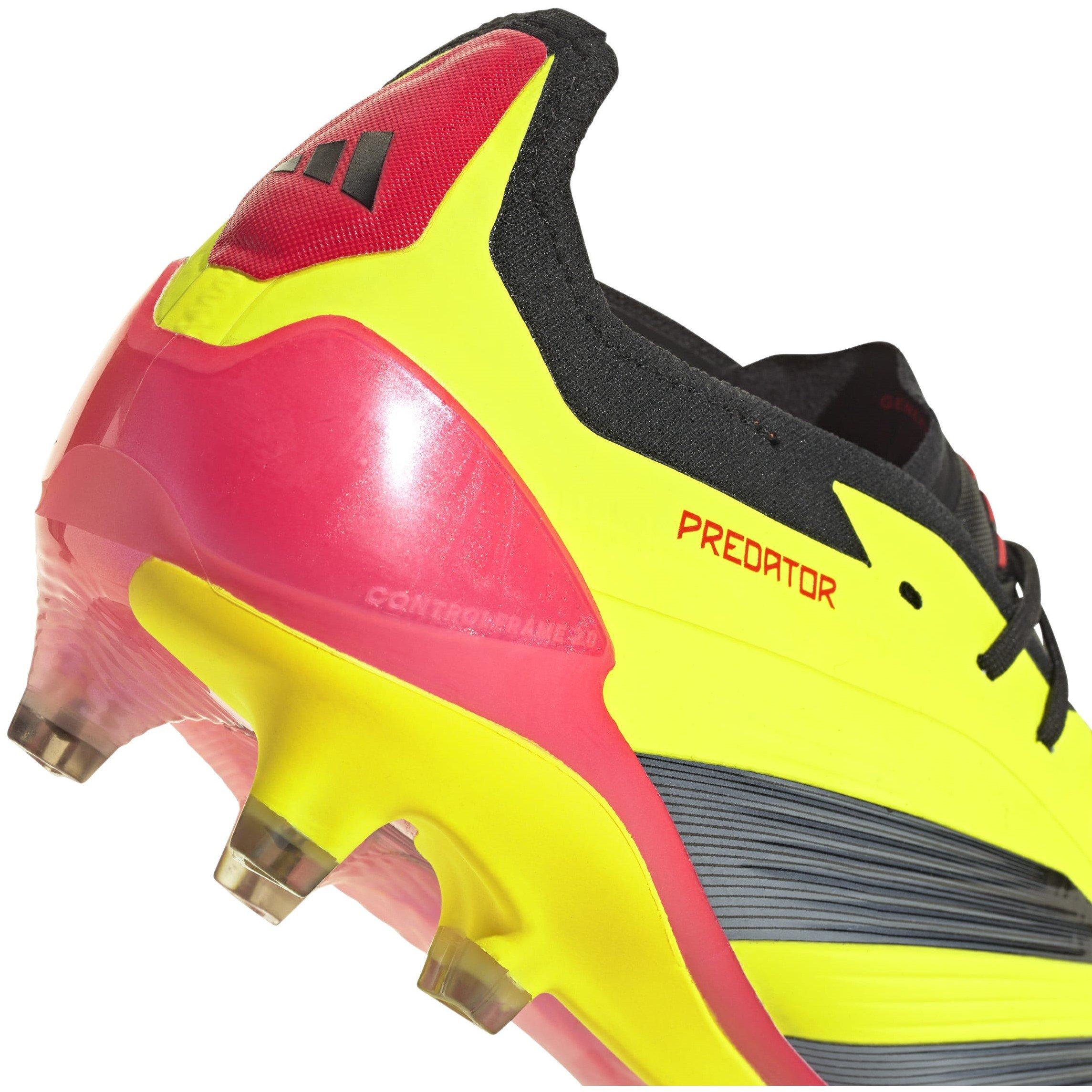 Jaune/Noir/Rouge - adidas - Predator 24 Elite Low Firm Ground Football Boots - 7
