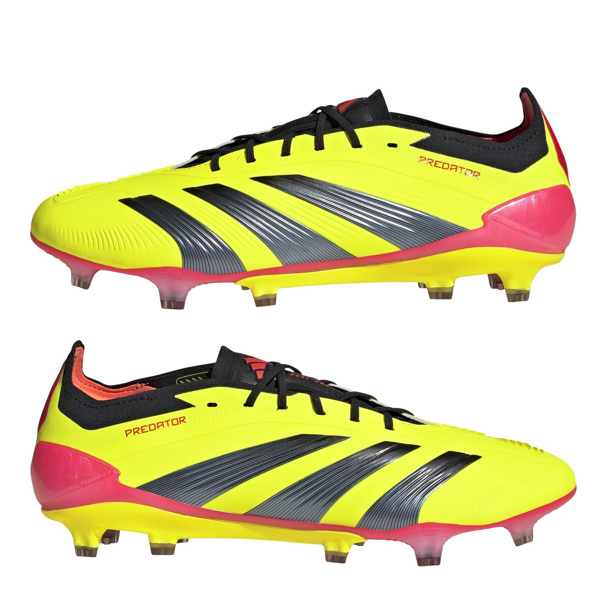 Jaune/Noir/Rouge - adidas - Predator 24 Elite Low Firm Ground Football Boots - 9