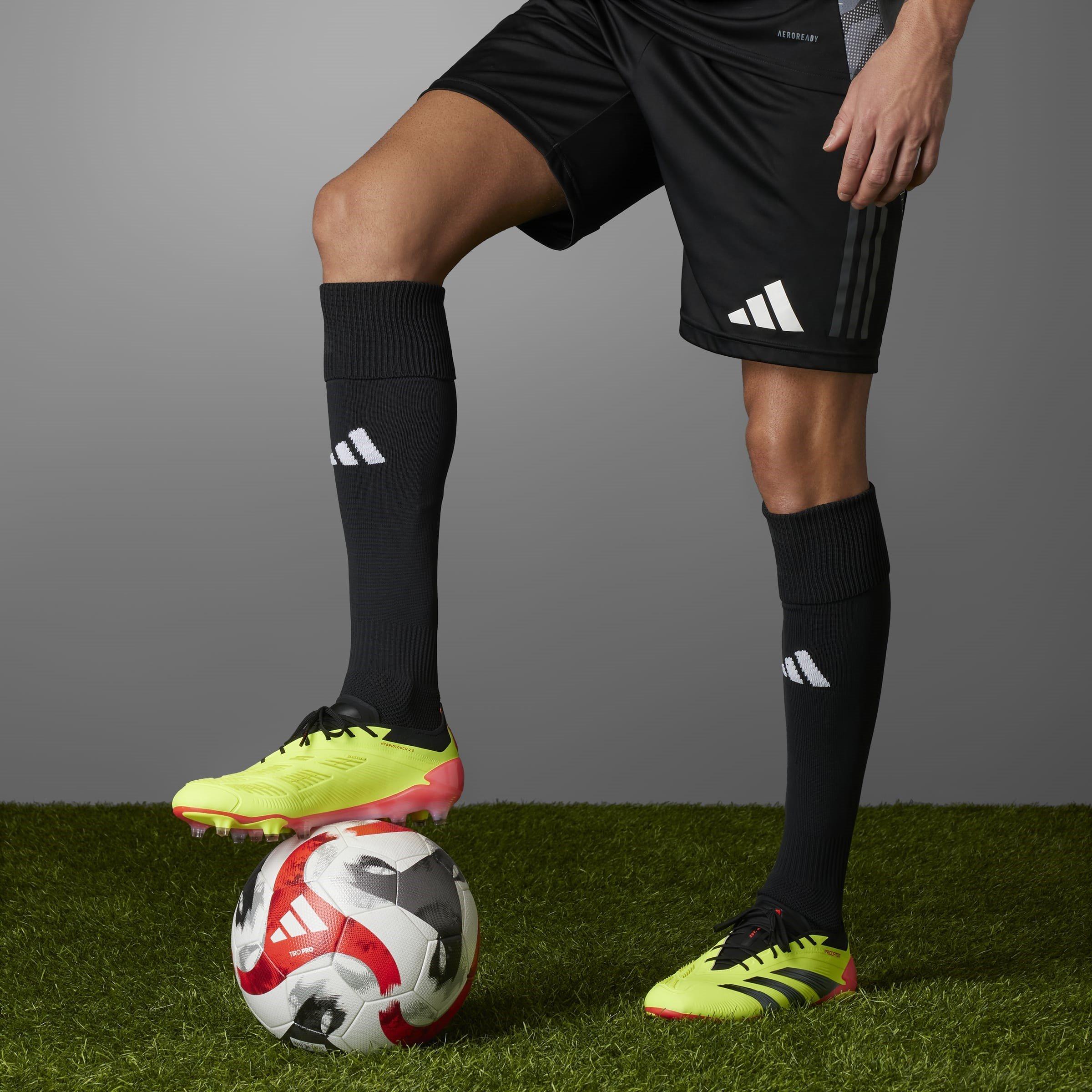 Jaune/Noir/Rouge - adidas - Predator 24 Elite Low Firm Ground Football Boots - 10