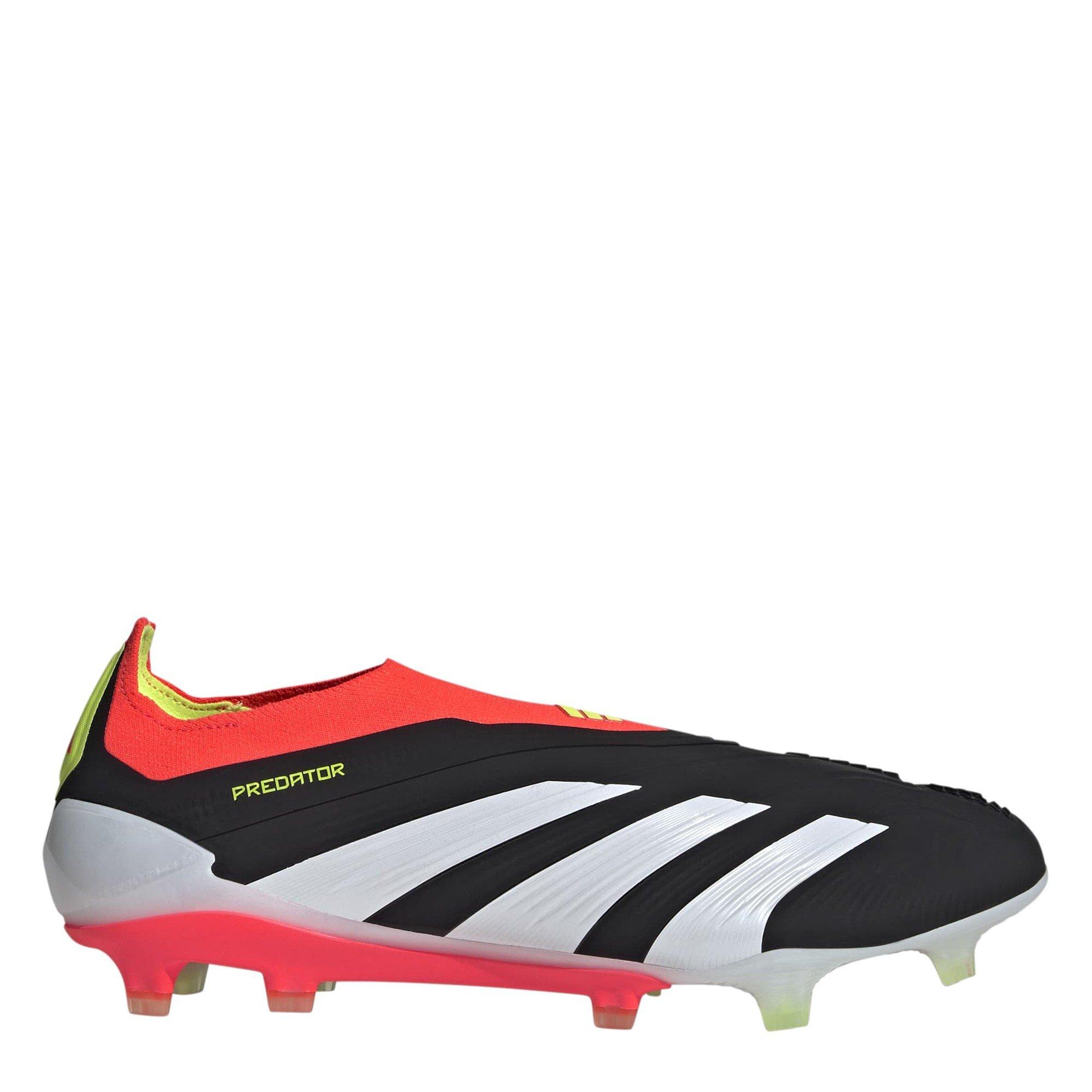 Schwarz/Weiß/Rot - adidas - Predator 24 Elite Laceless Firm Ground Football Boots - 1