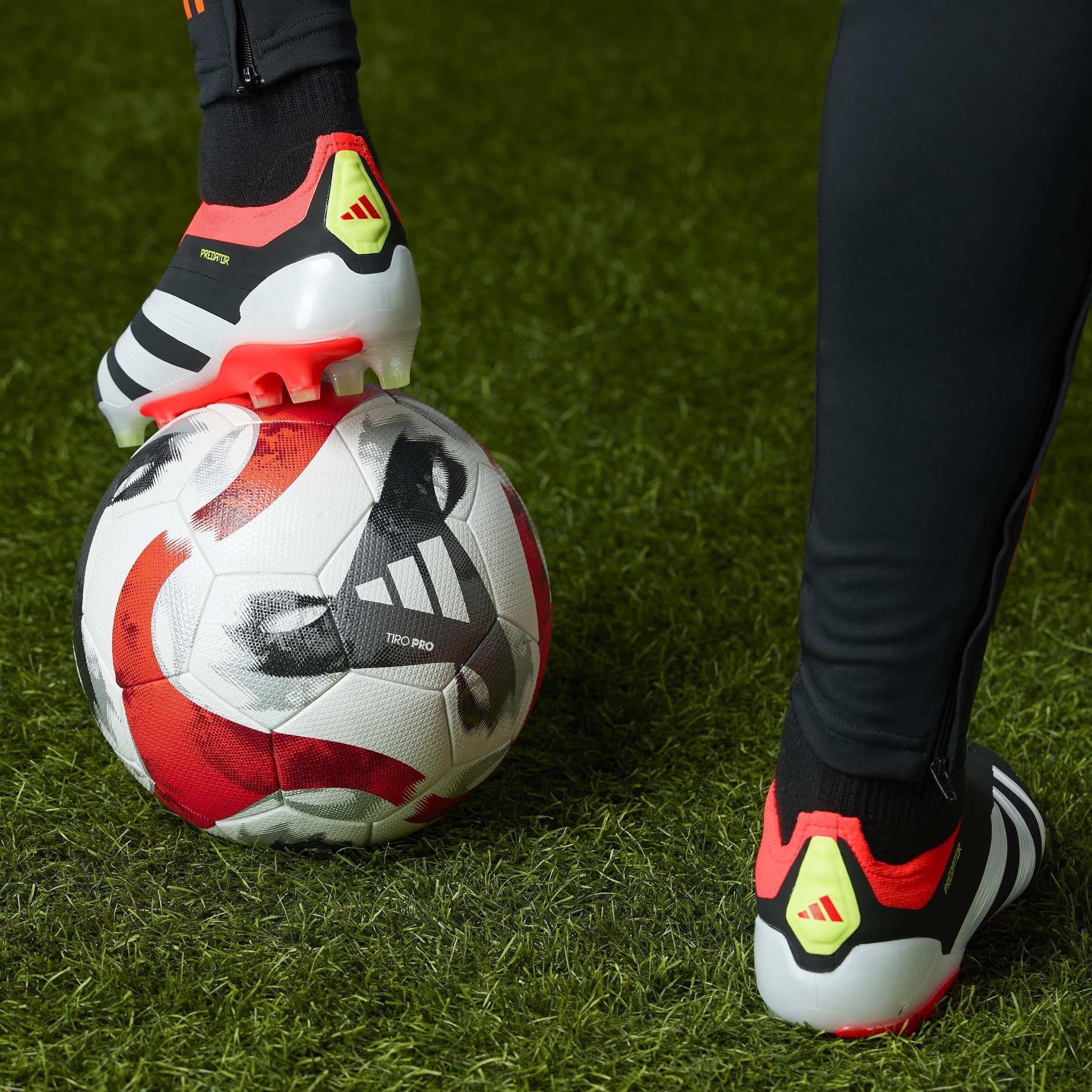 Black/White/Red - adidas - Predator 24 Elite Laceless Firm Ground Football Boots - 16
