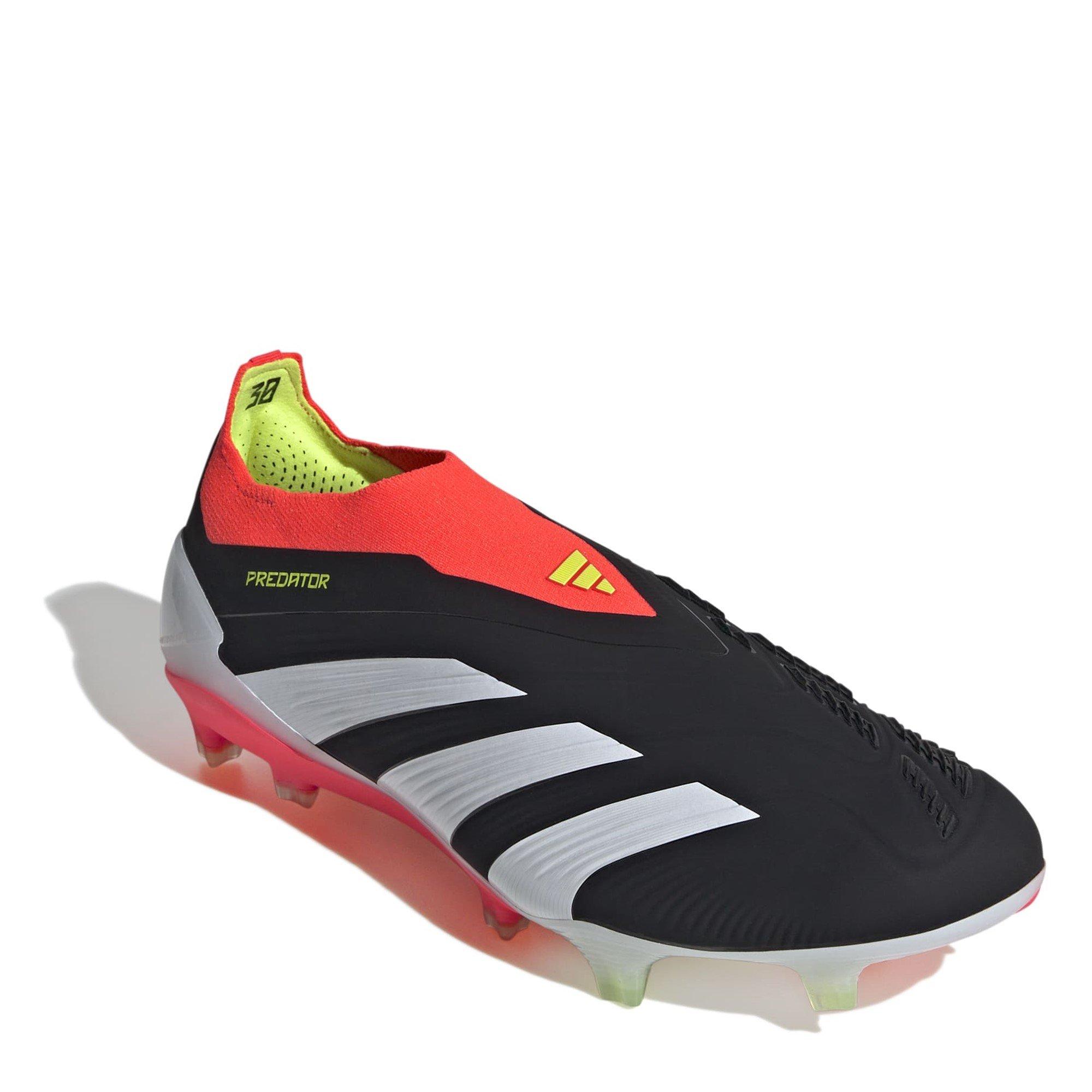 Schwarz/Weiß/Rot - adidas - Predator 24 Elite Laceless Firm Ground Football Boots - 3