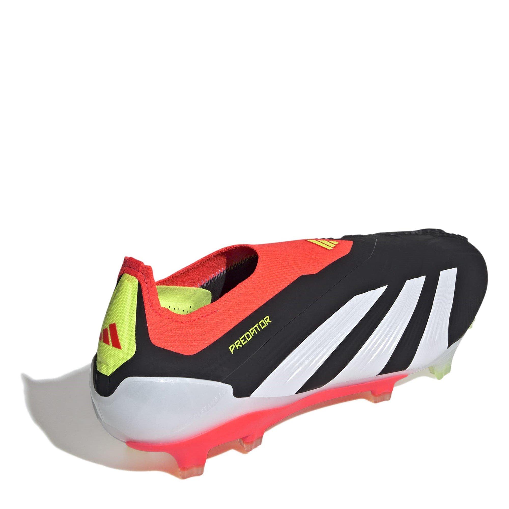 Schwarz/Weiß/Rot - adidas - Predator 24 Elite Laceless Firm Ground Football Boots - 4