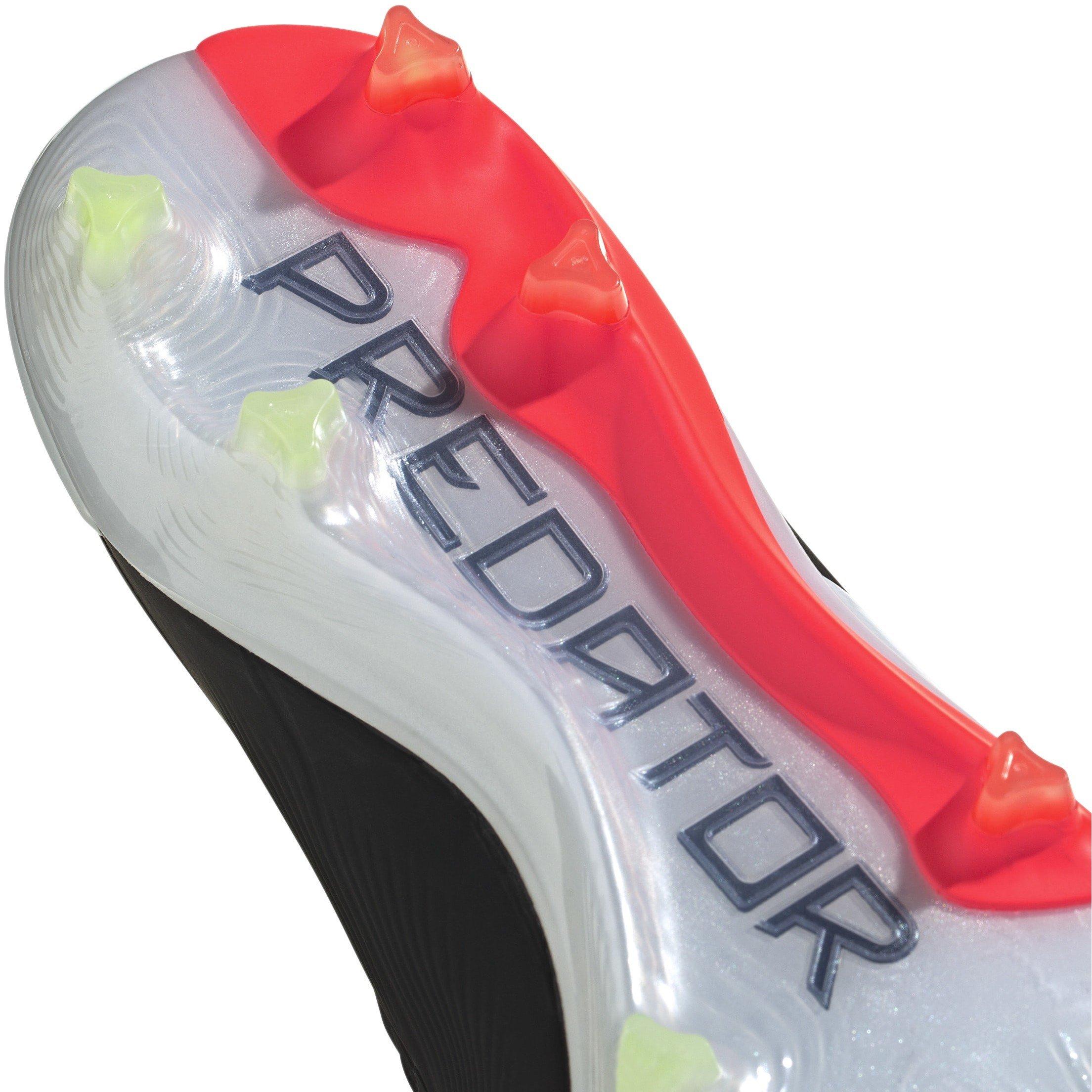 Schwarz/Weiß/Rot - adidas - Predator 24 Elite Laceless Firm Ground Football Boots - 8