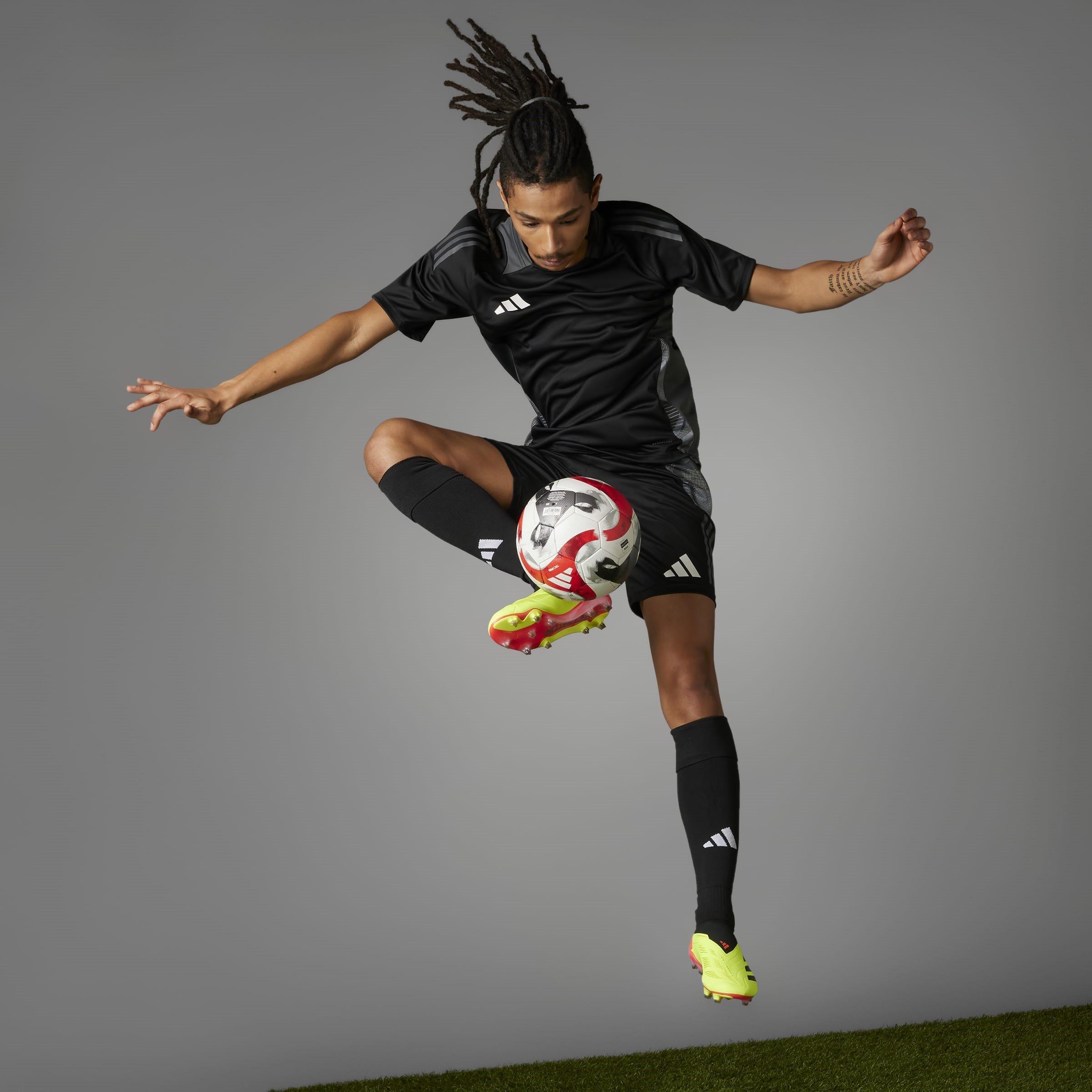 Amarillo/Negro/Rojo - adidas - Predator 24 Elite Laceless Firm Ground Football Boots - 15