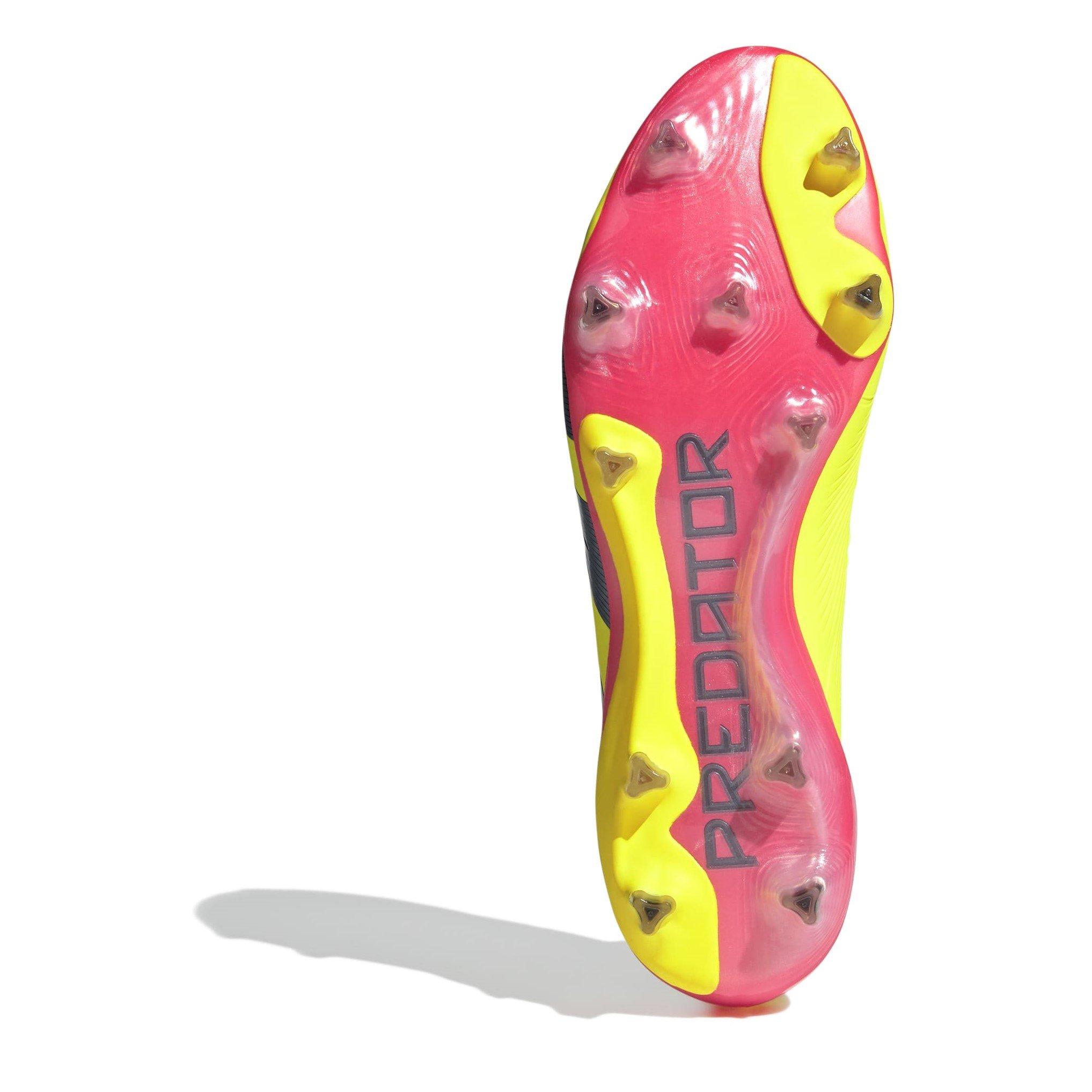 Amarillo/Negro/Rojo - adidas - Predator 24 Elite Laceless Firm Ground Football Boots - 6