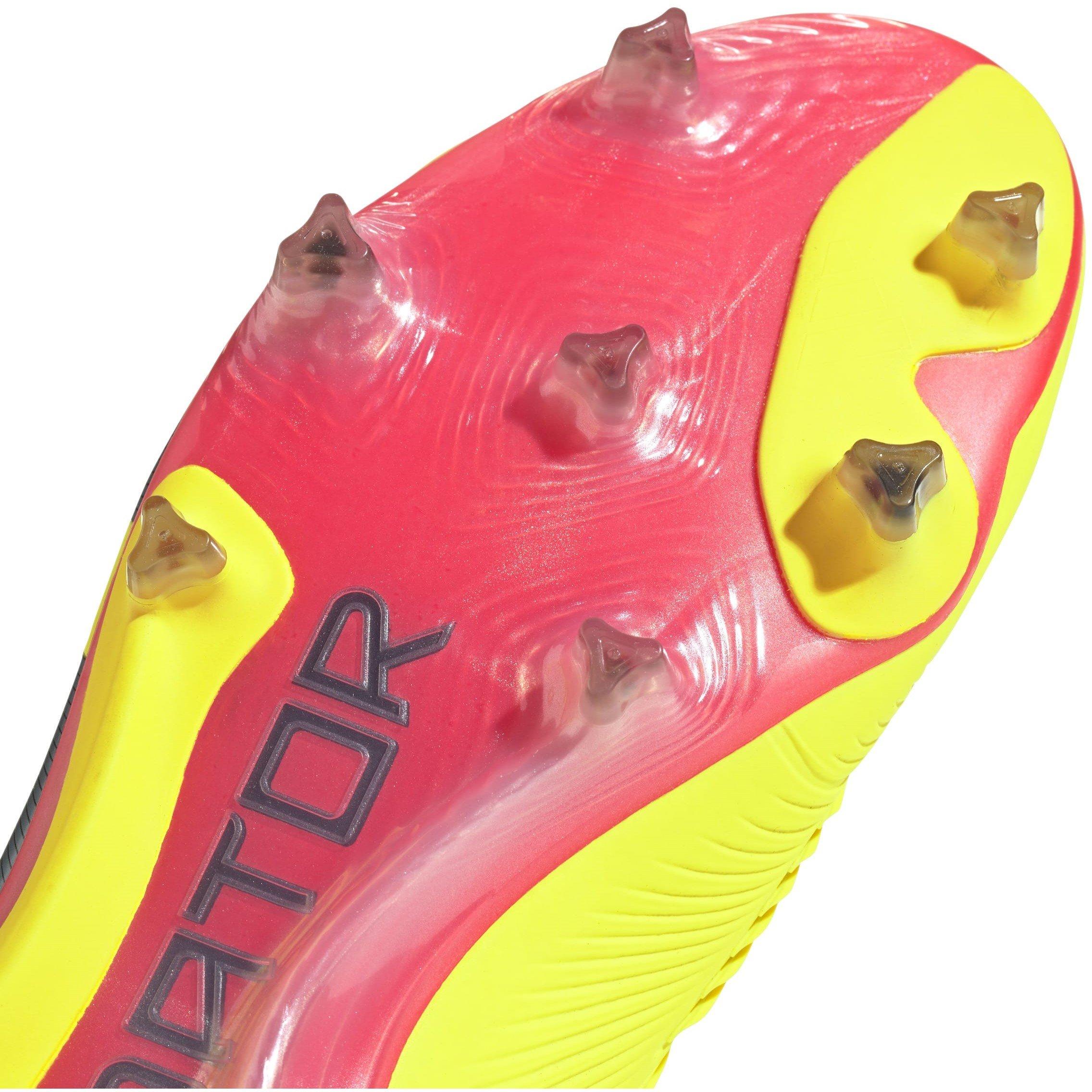 Amarillo/Negro/Rojo - adidas - Predator 24 Elite Laceless Firm Ground Football Boots - 7