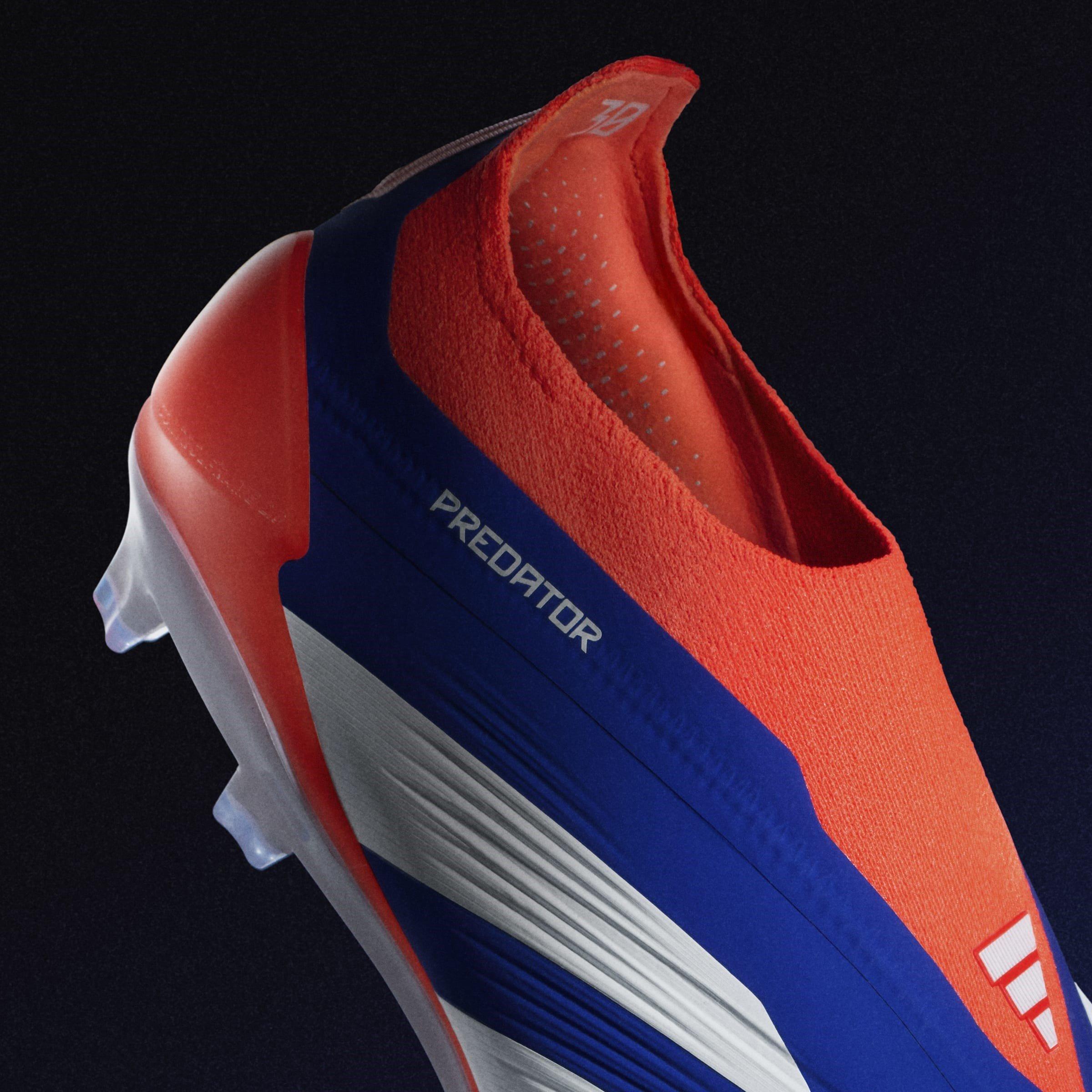 Blue/Wht/Red - adidas - Predator 24 Elite Laceless Firm Ground Football Boots - 11