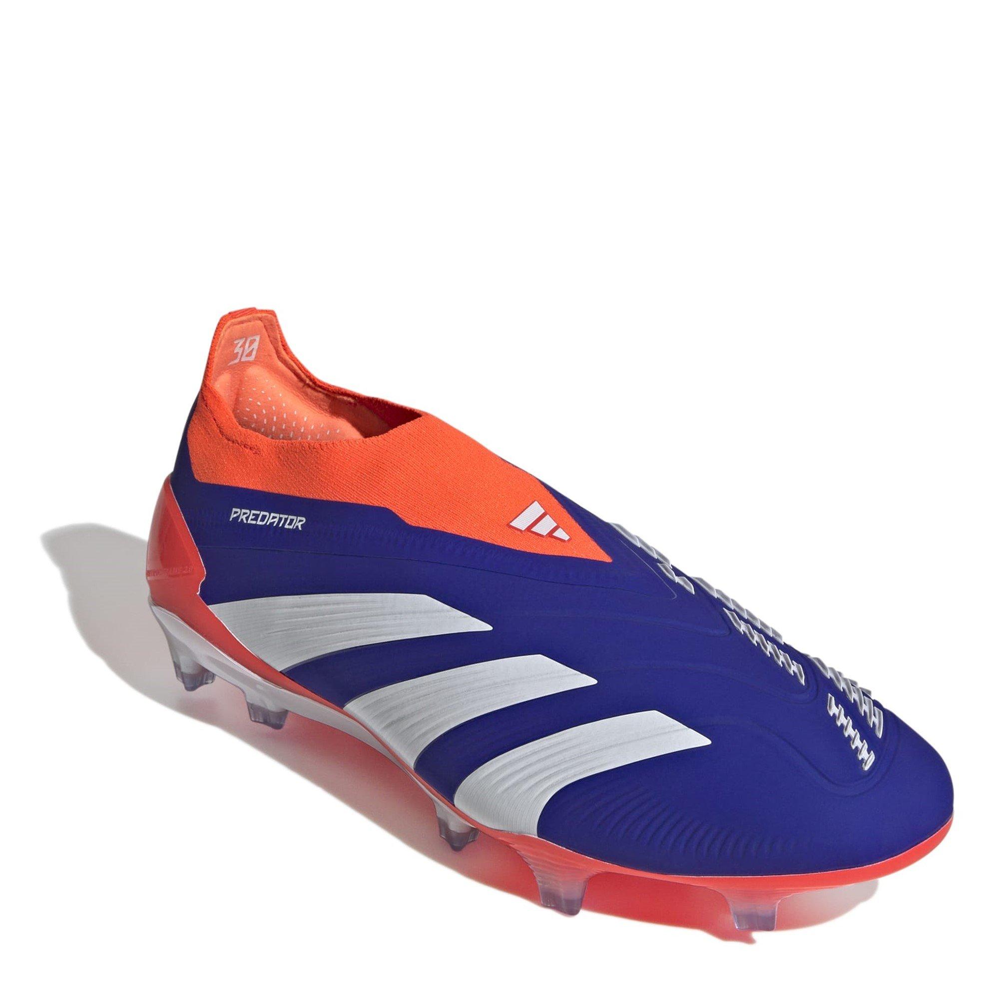 Blue/Wht/Red - adidas - Predator 24 Elite Laceless Firm Ground Football Boots - 3