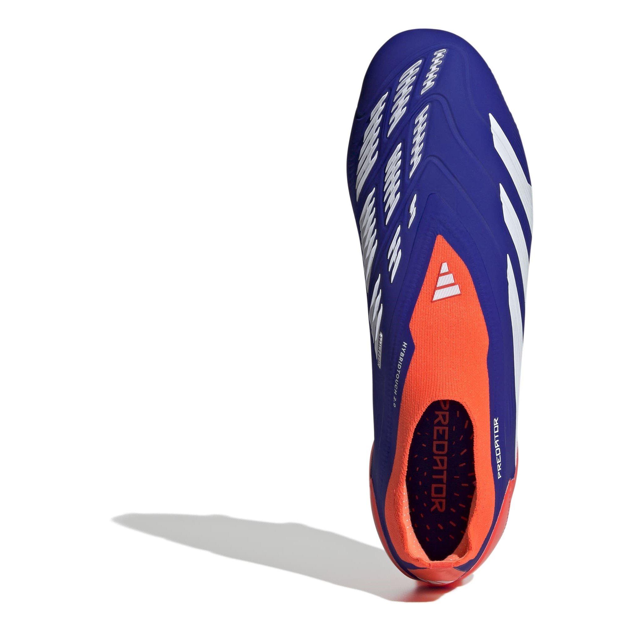 Blue/Wht/Red - adidas - Predator 24 Elite Laceless Firm Ground Football Boots - 5