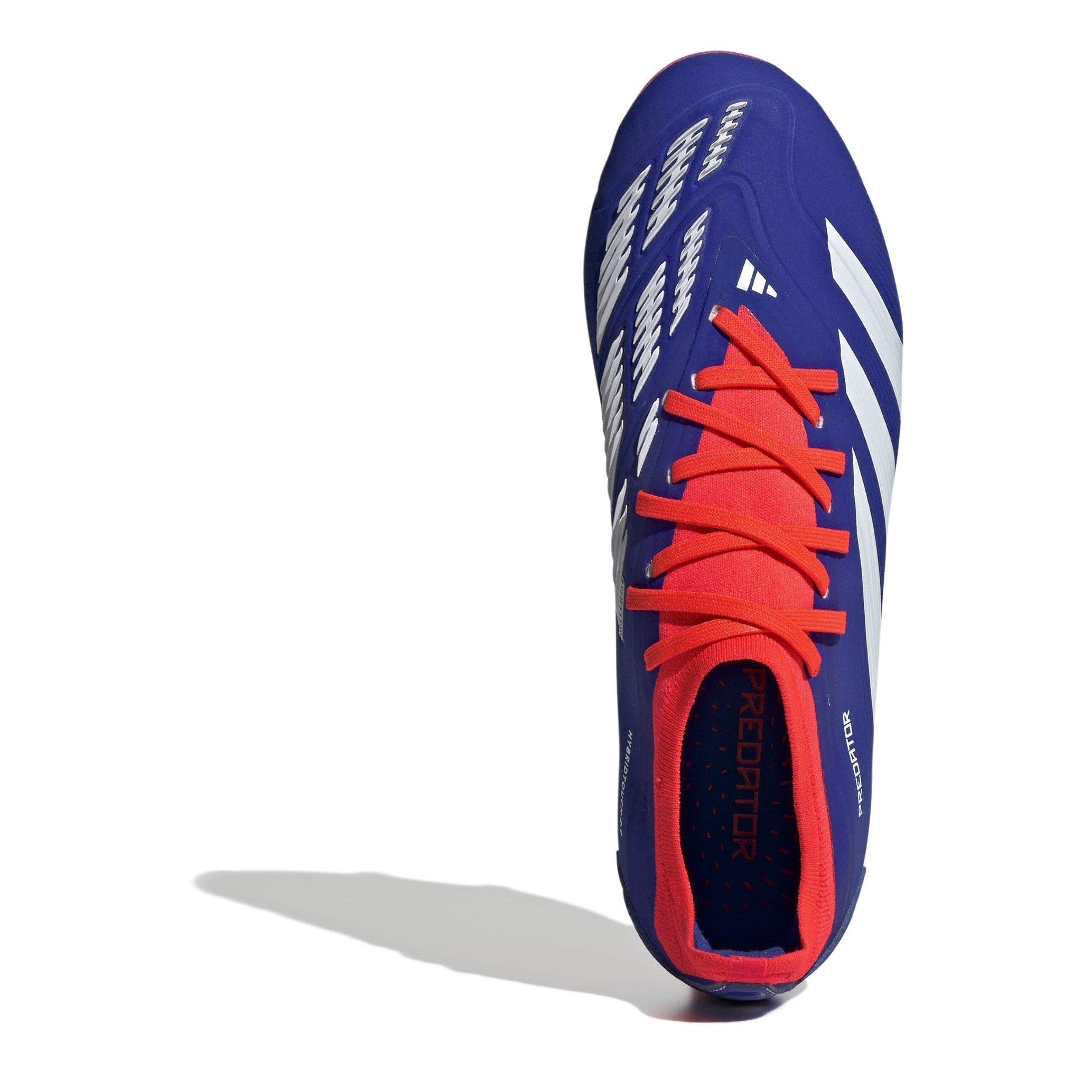 Blue/Wht/Red - adidas - Predator 24 Pro Firm Ground Boots - 5