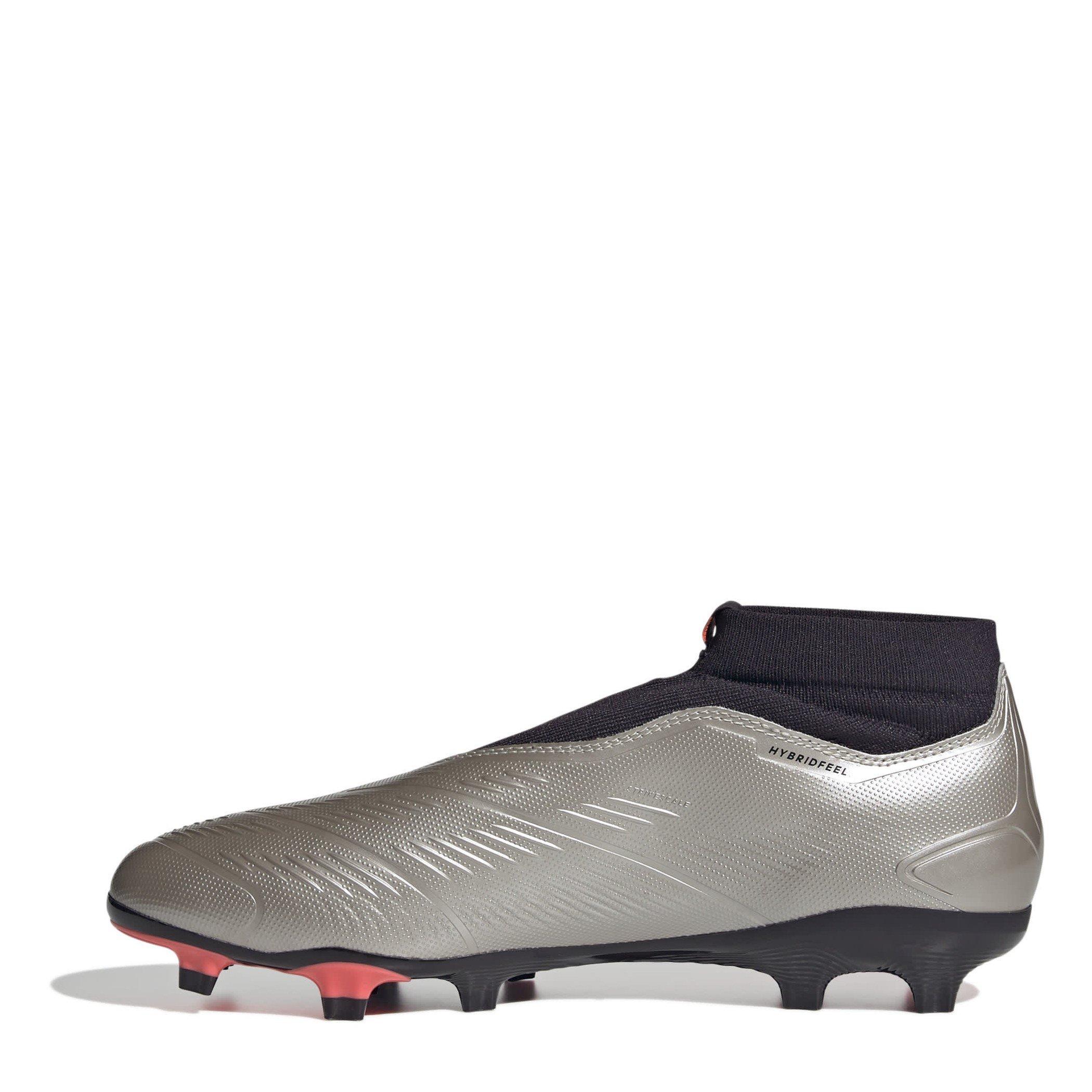 Silber/Schwarz - adidas - Predator 24 League Laceless Firm Ground Football Boots - 2