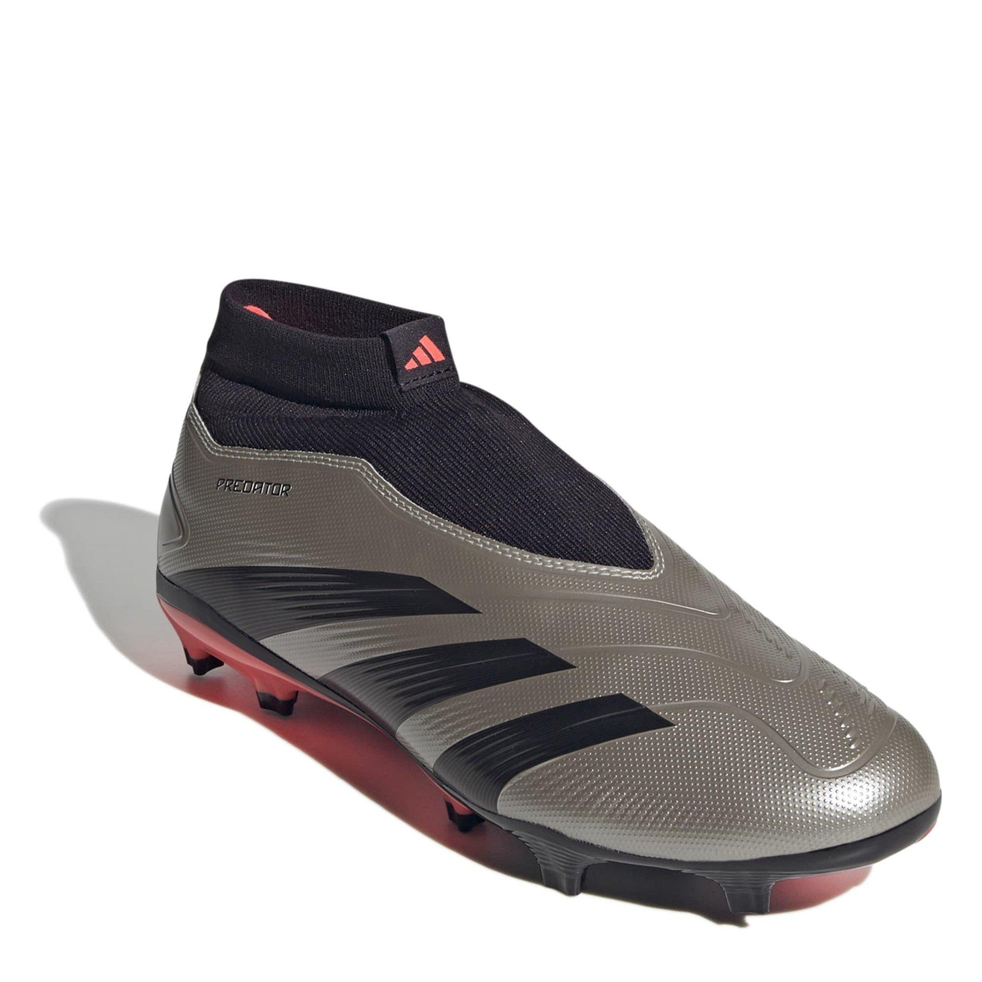 Silber/Schwarz - adidas - Predator 24 League Laceless Firm Ground Football Boots - 3