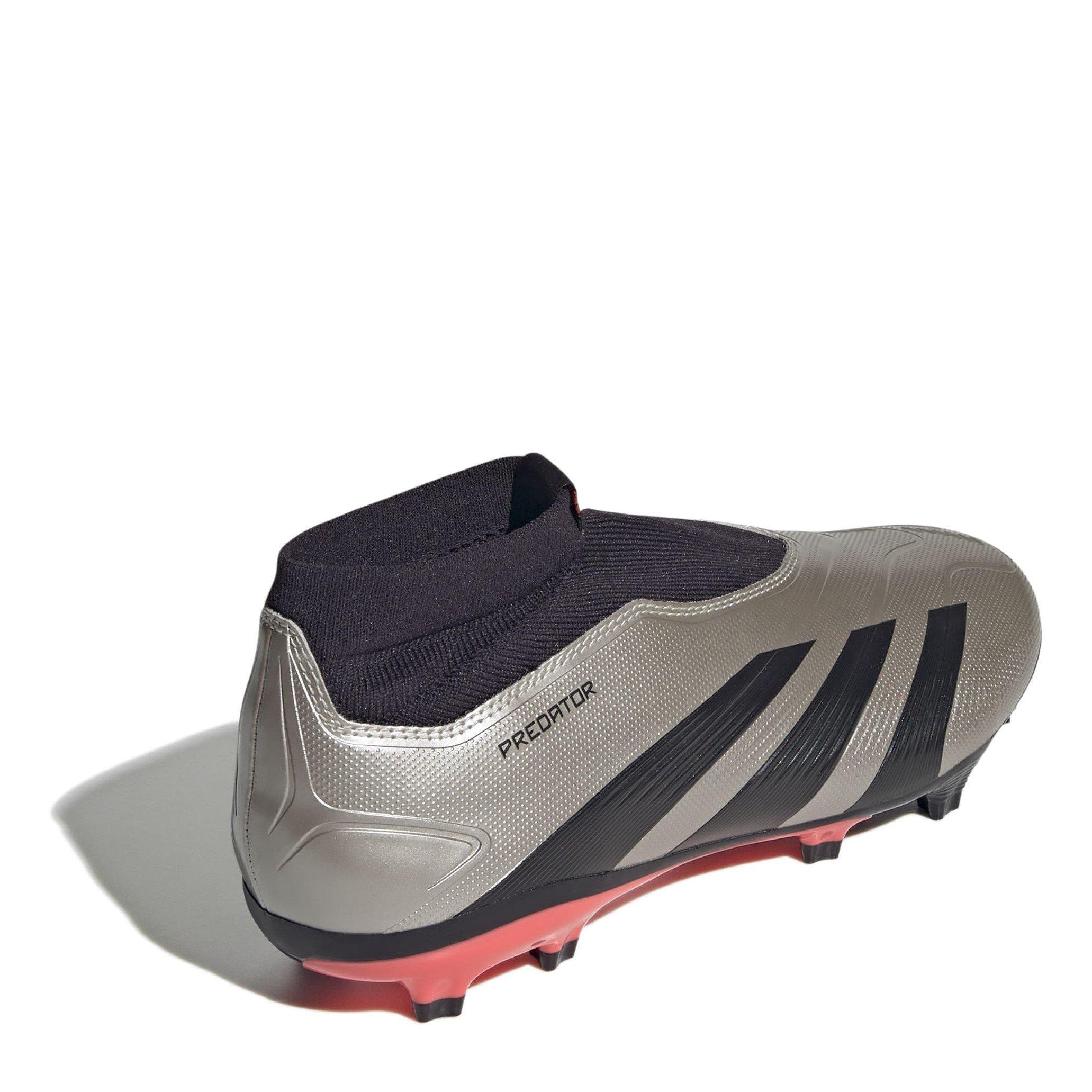 Silber/Schwarz - adidas - Predator 24 League Laceless Firm Ground Football Boots - 4