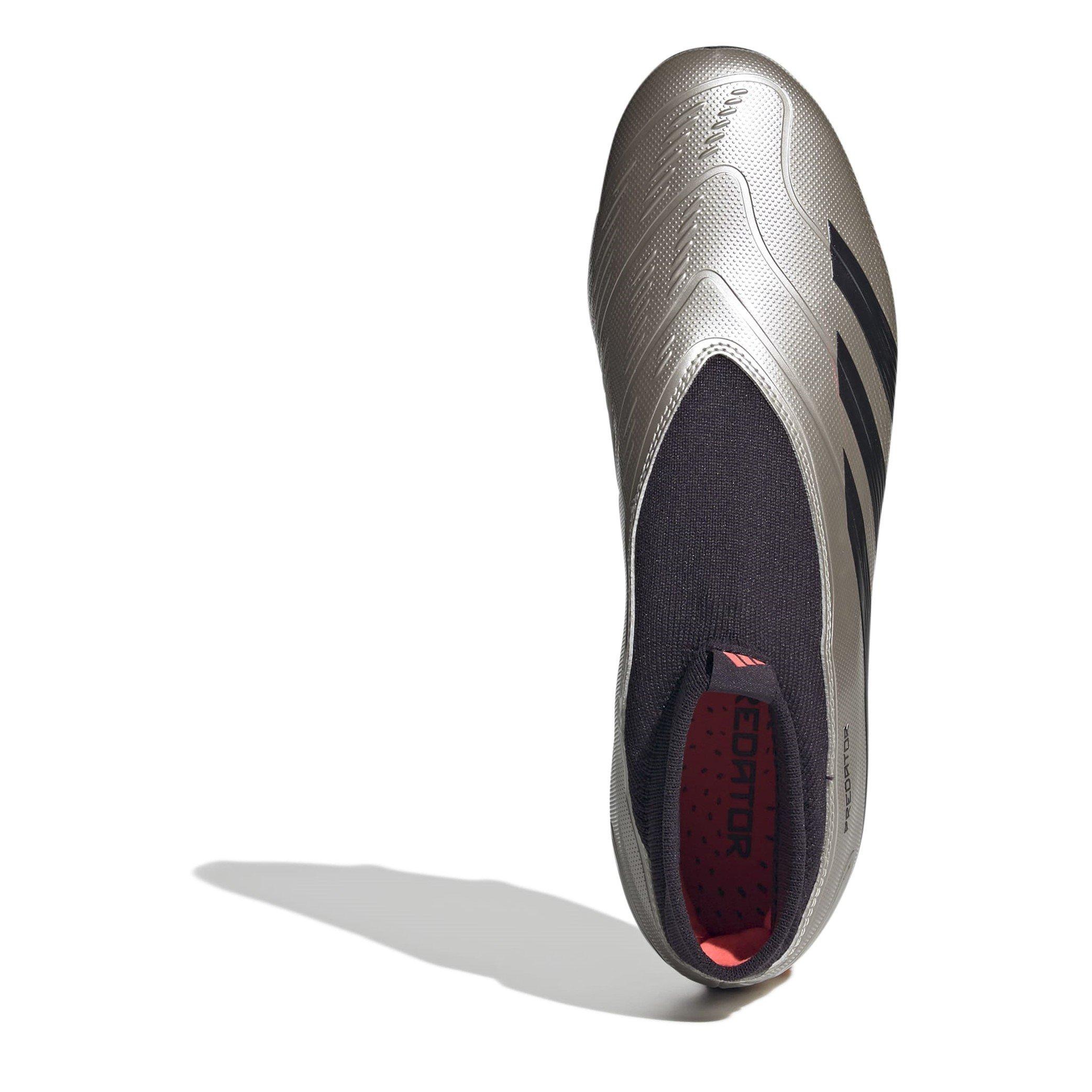 Silber/Schwarz - adidas - Predator 24 League Laceless Firm Ground Football Boots - 5