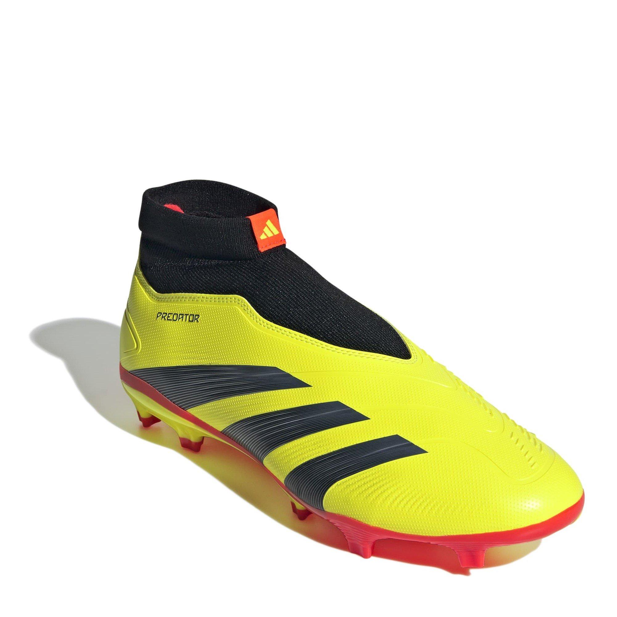 Amarillo/Negro/Rojo - adidas - Predator 24 League Laceless Firm Ground Football Boots - 3