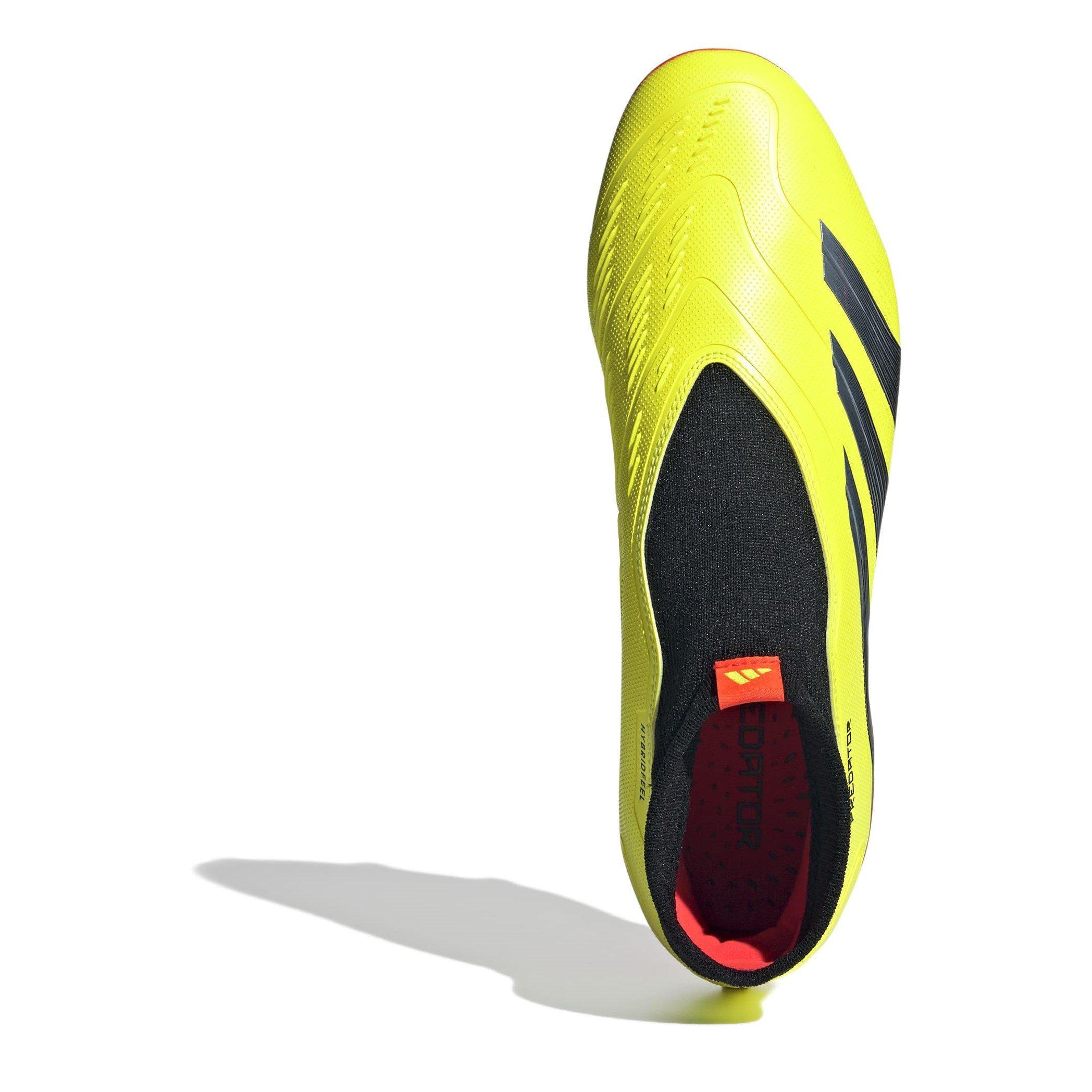 Amarillo/Negro/Rojo - adidas - Predator 24 League Laceless Firm Ground Football Boots - 5
