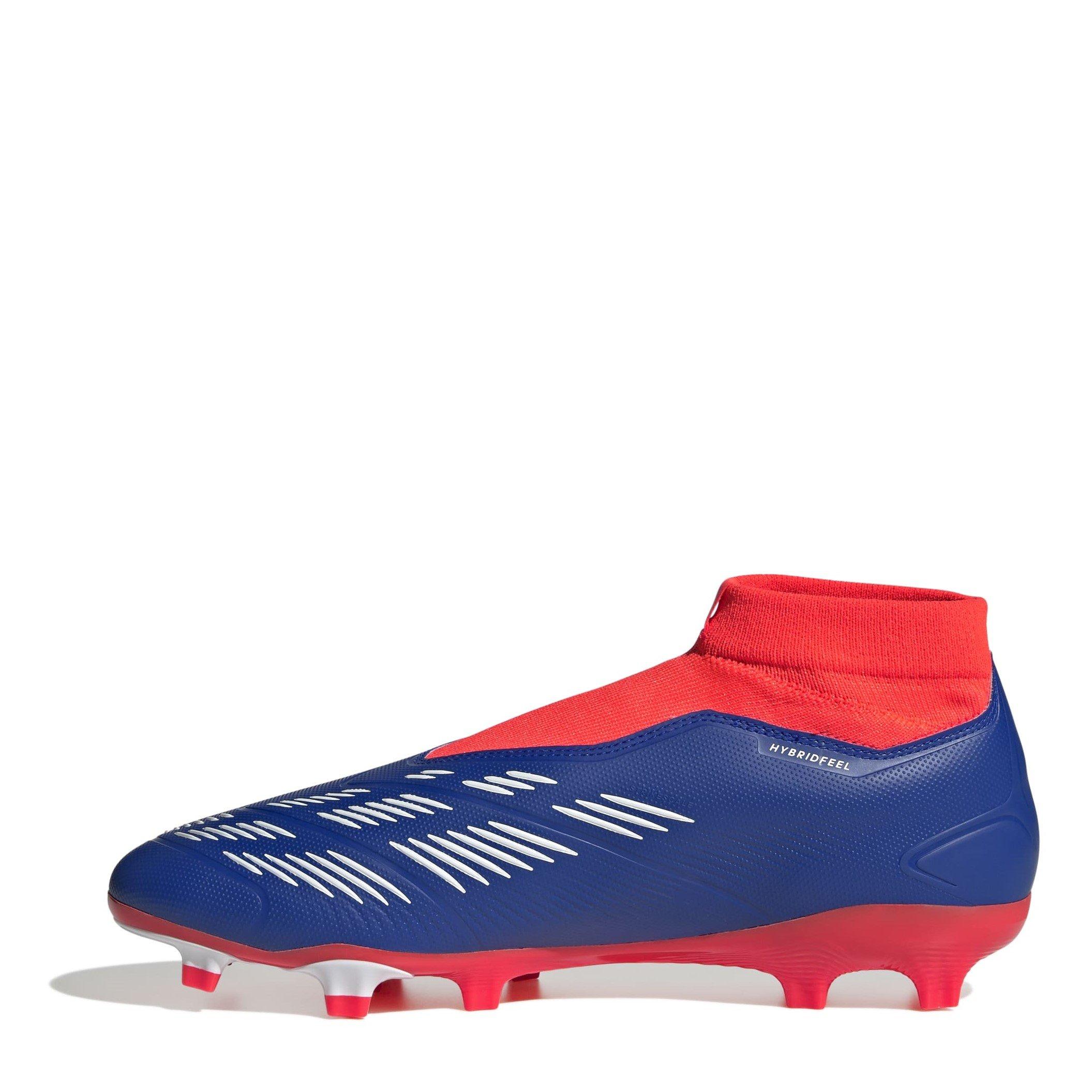 Blue/Wht/Red - adidas - Predator 24 League Laceless Firm Ground Football Boots - 2