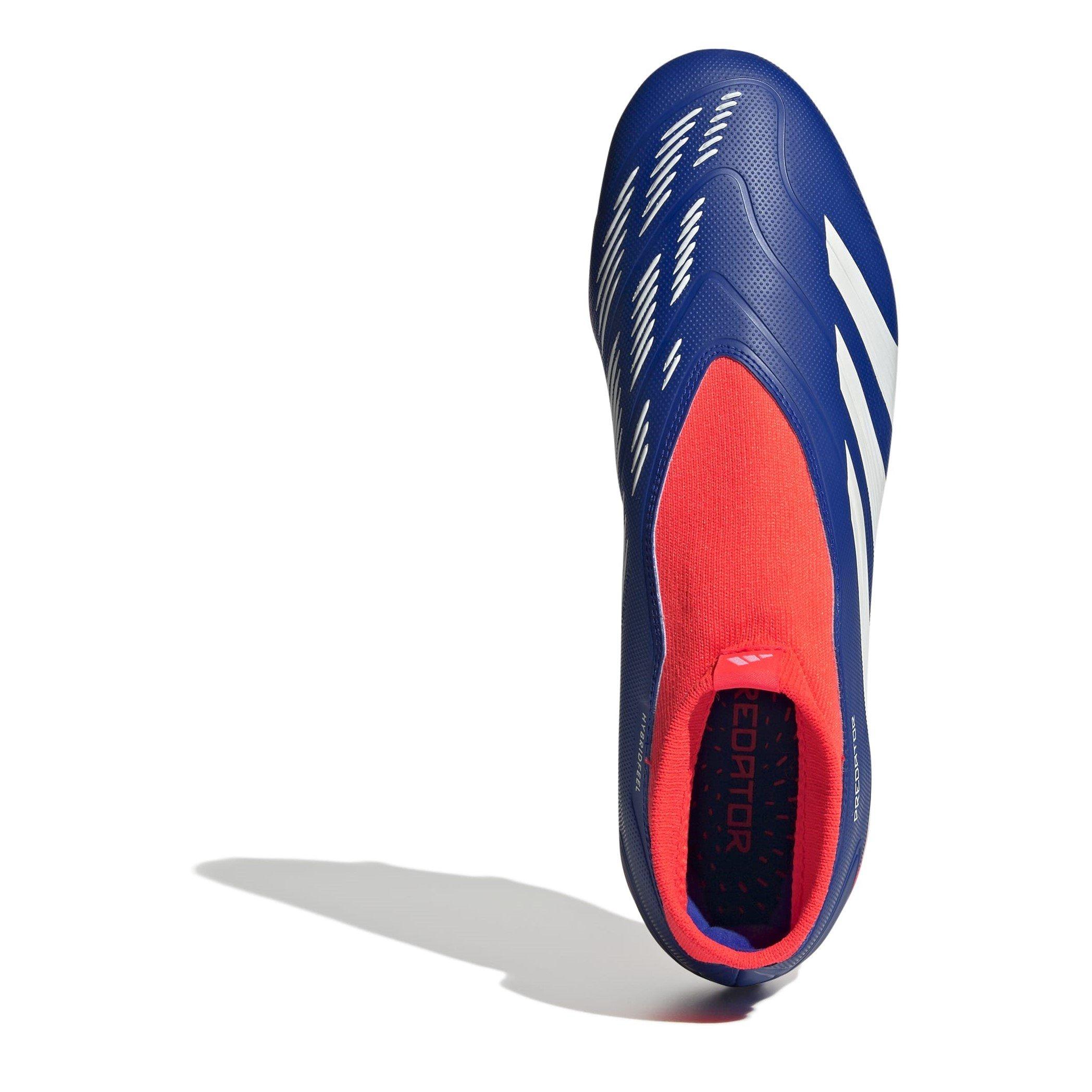 Blue/Wht/Red - adidas - Predator 24 League Laceless Firm Ground Football Boots - 5