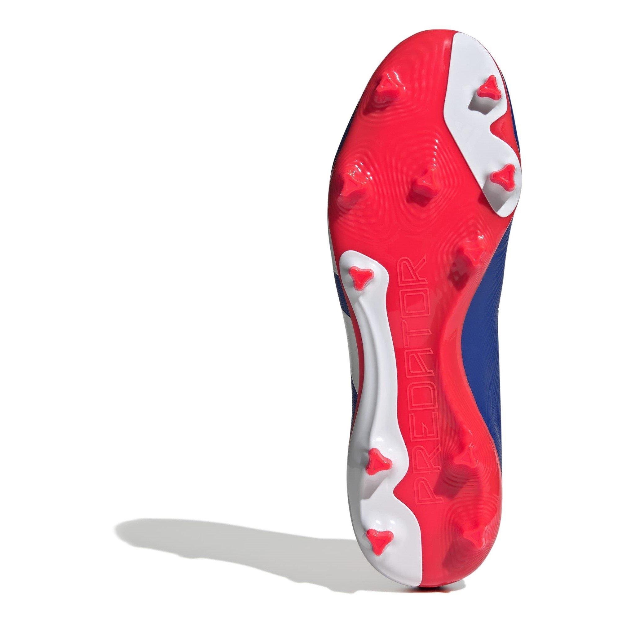 Blue/Wht/Red - adidas - Predator 24 League Laceless Firm Ground Football Boots - 6