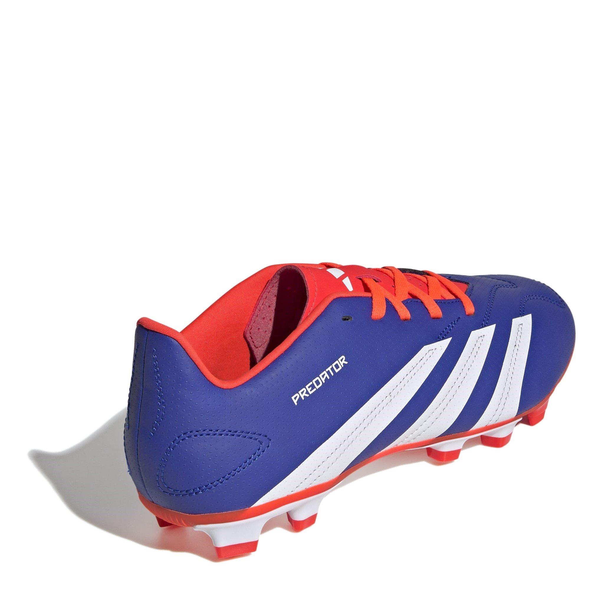 Blue/Wht/Red - adidas - Predator 24 Club Flexible Ground Football Boots - 4